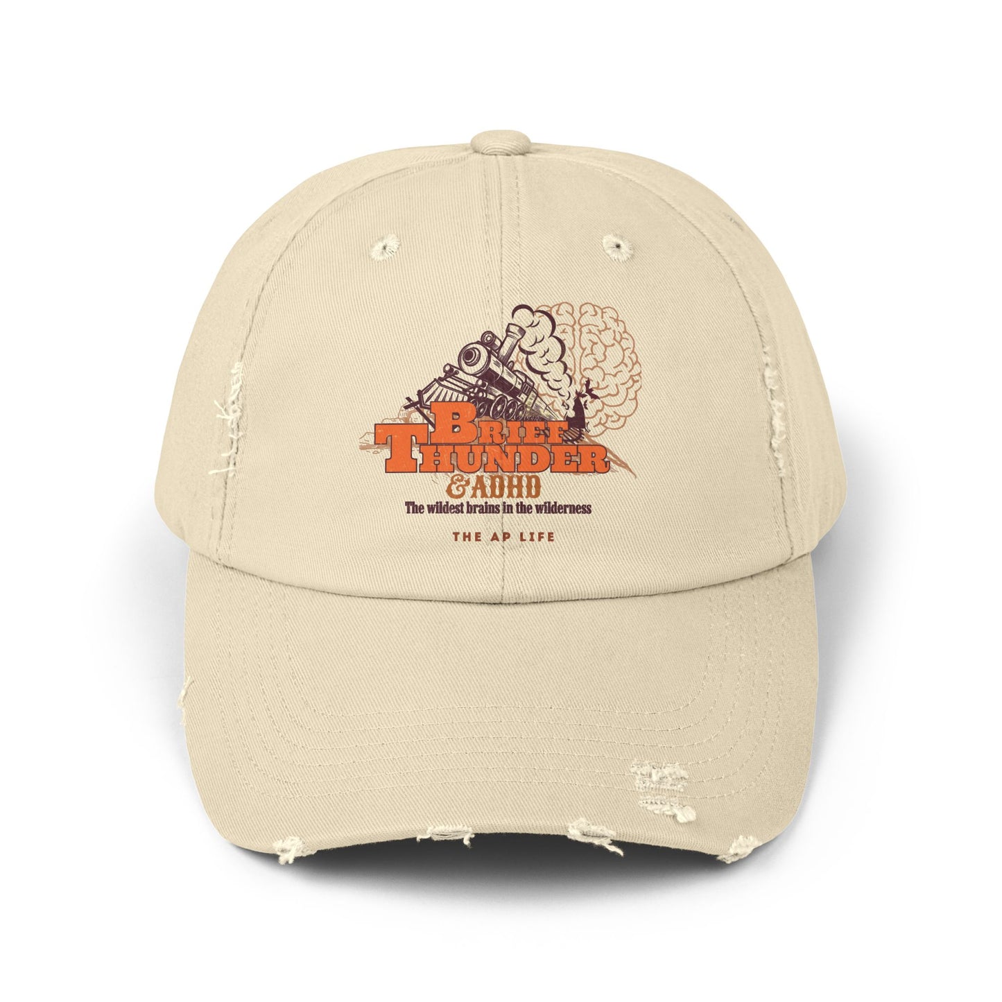 The Wildest Brains in the Wilderness - ADHD - Adult Unisex Distressed Cap