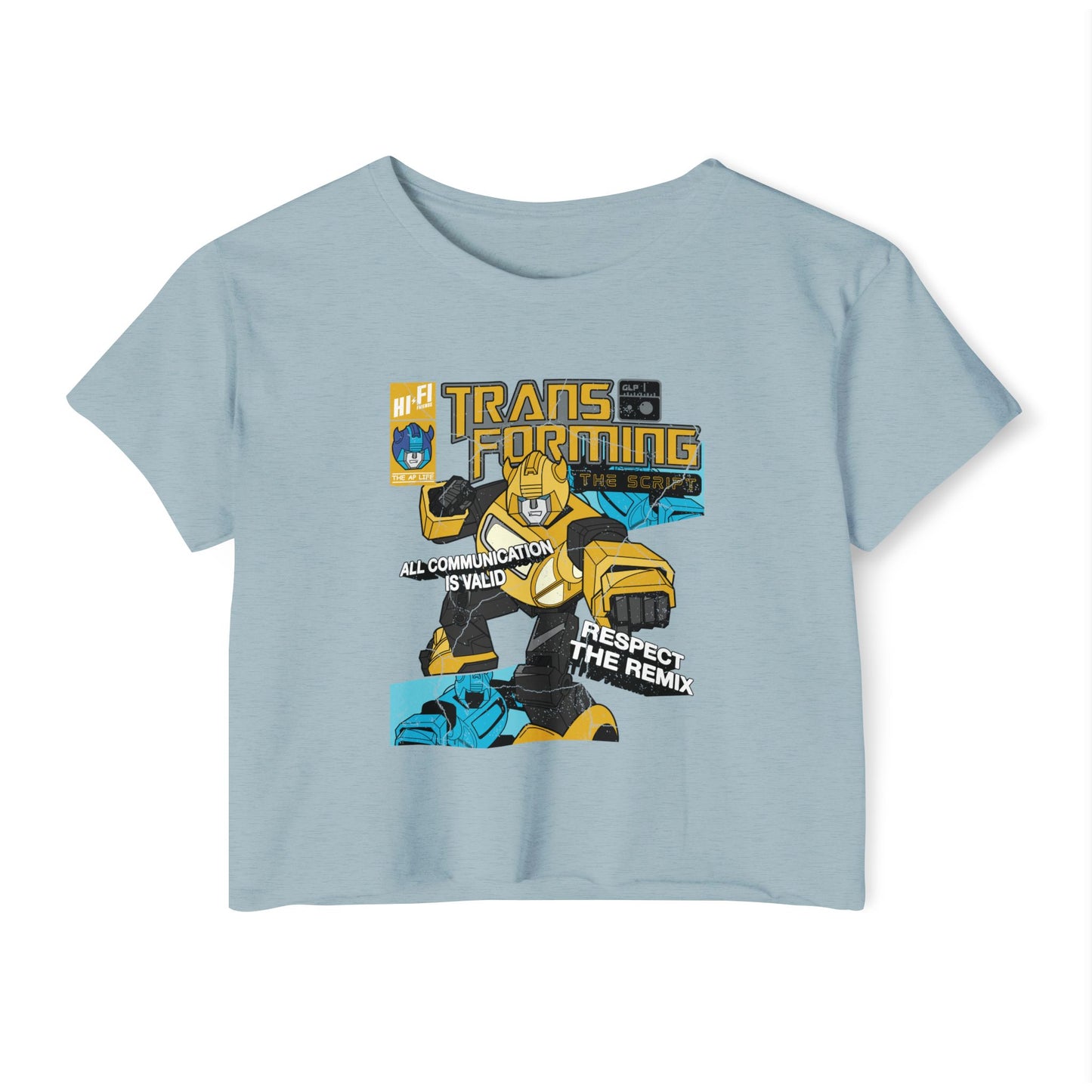 Transforming the Script - Gestalt Language Processing - Women's Crop Top Tee