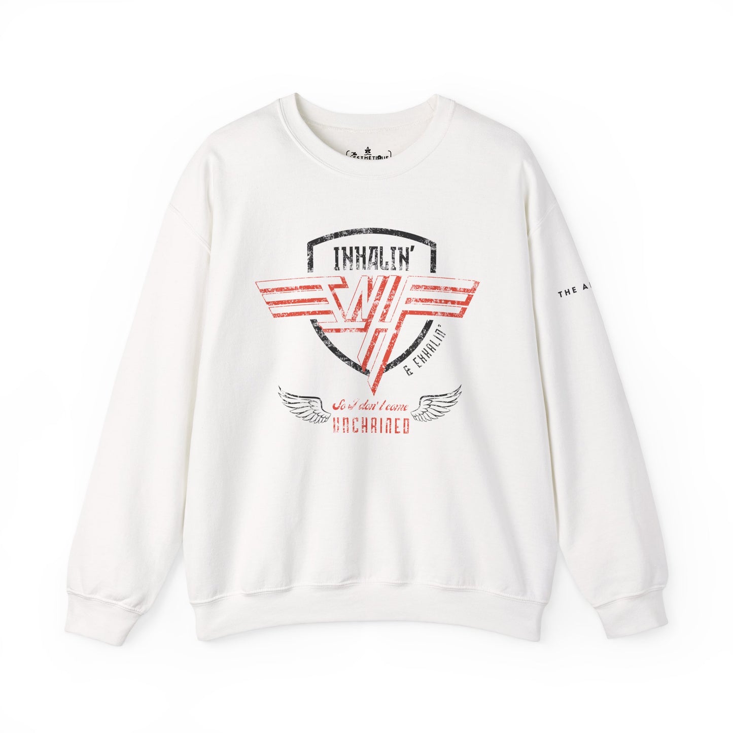 Inhalin' & Exhalin' So I Don't Come Unchained Regulation Adult Unisex Crewneck Sweatshirt
