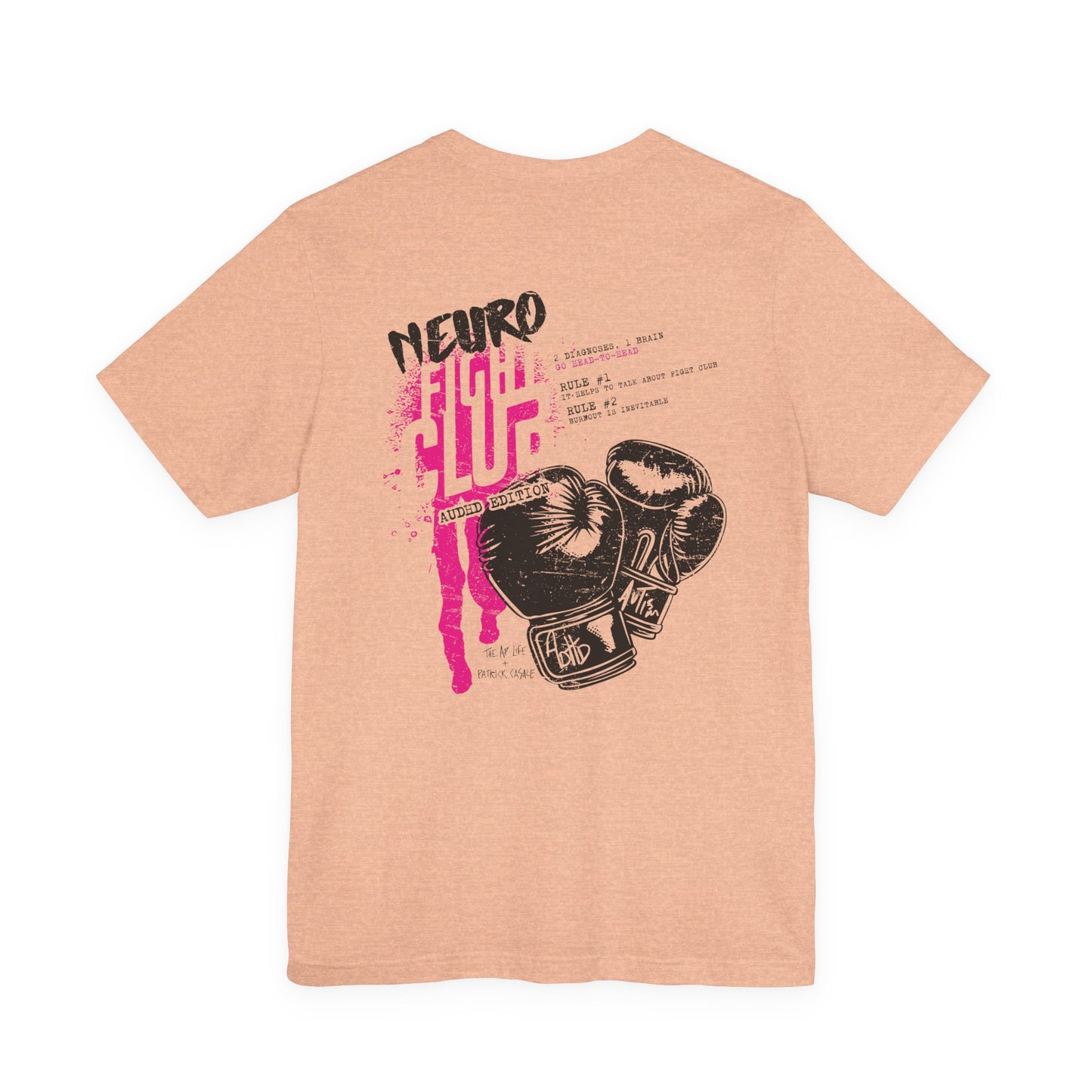 Neuro Fight Club - AuDHD - Patrick Casale - Adult Unisex Jersey Tee (Ships Internationally)