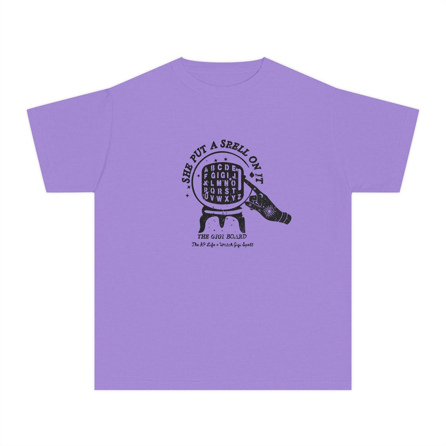 She Put a Spell on it - The Gigi Board - Youth Unisex Tee - Watch Gigi Spell Fundraiser