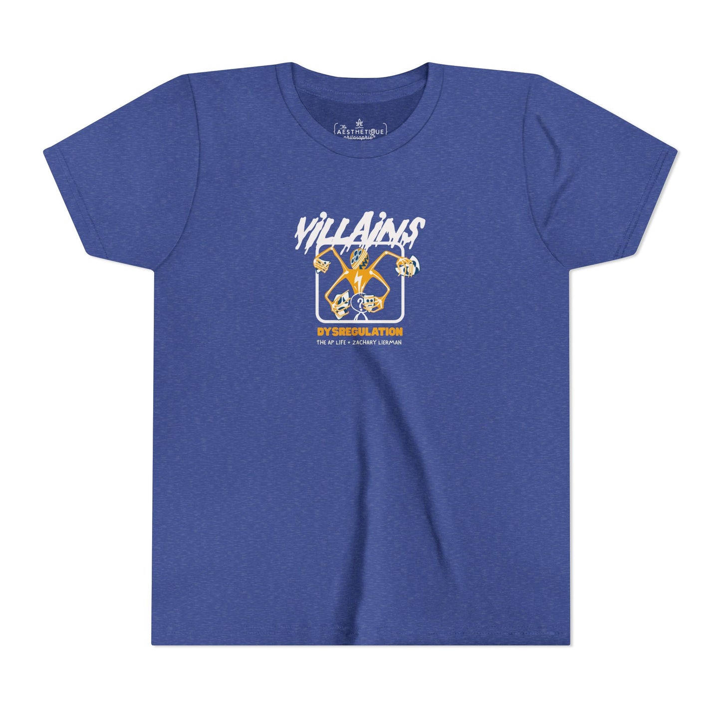 Villains of The Autistic Community Series - Dysregulation - Zachary Lierman - Youth Unisex Jersey Tee