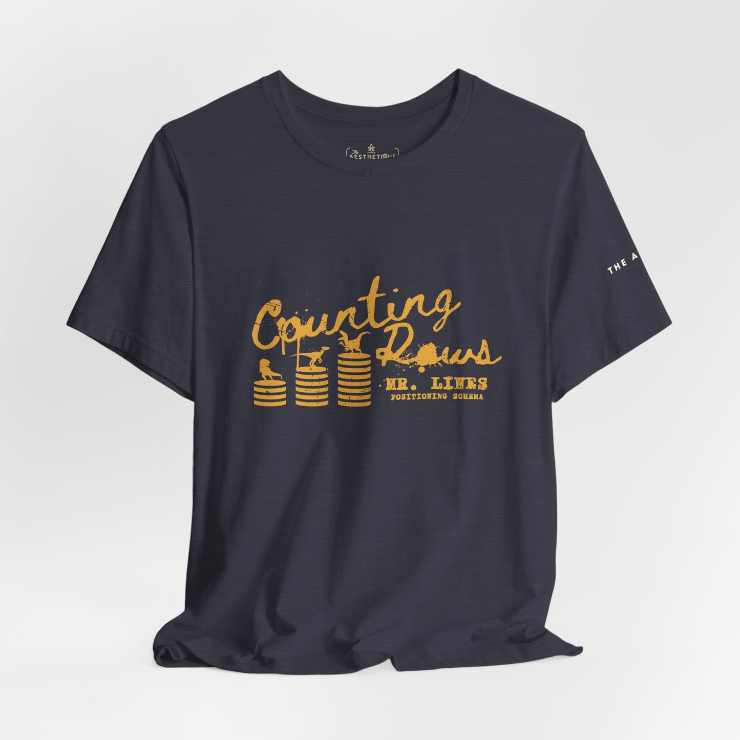 Counting Rows (Mr. Lines & Positioning Schema) - Adult Unisex Jersey Tee