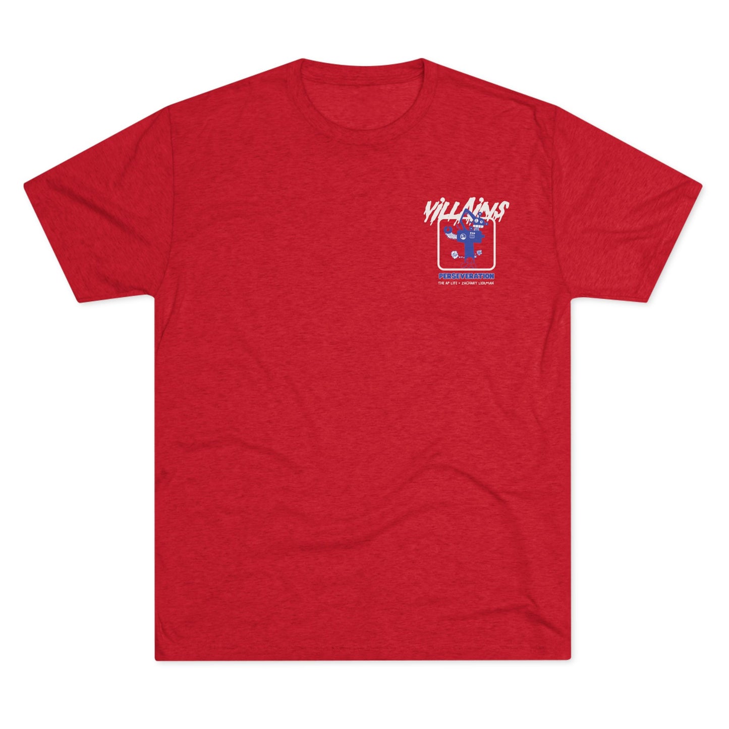 Villains of The Autistic Community Series - Perseveration - Broken Robot - Zachary Lierman - Adult Unisex Triblend Tee