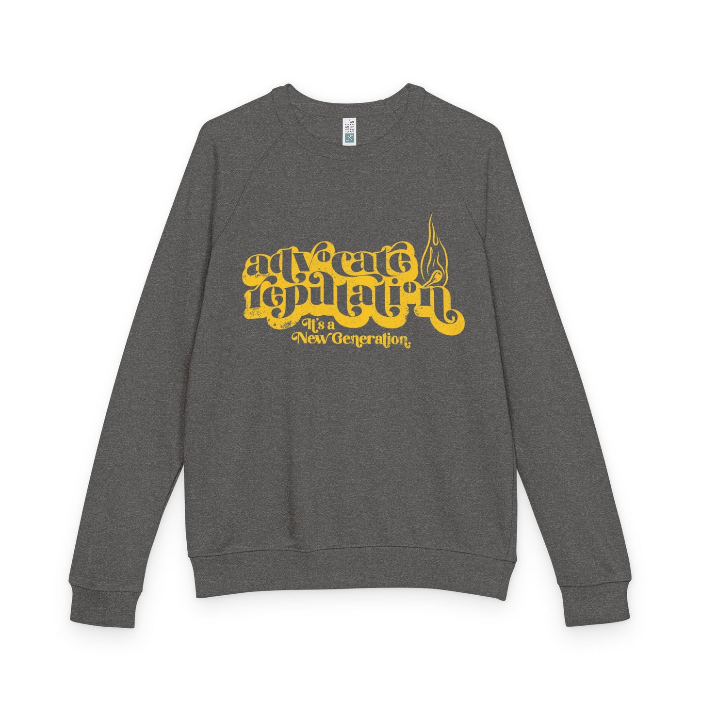 Advocate Reputation - It's a New Generation - Unisex French Terry Raglan Crewneck