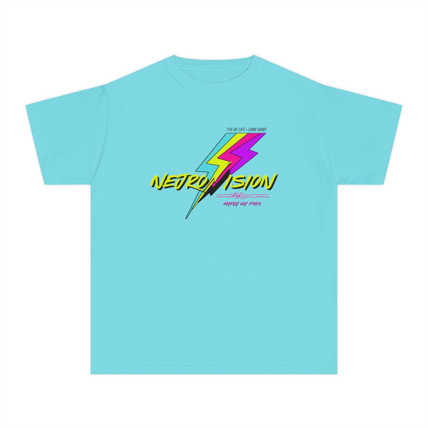 Neurovision - Match my Freq - Epilepsy Awareness - Youth Unisex Cotton Tee