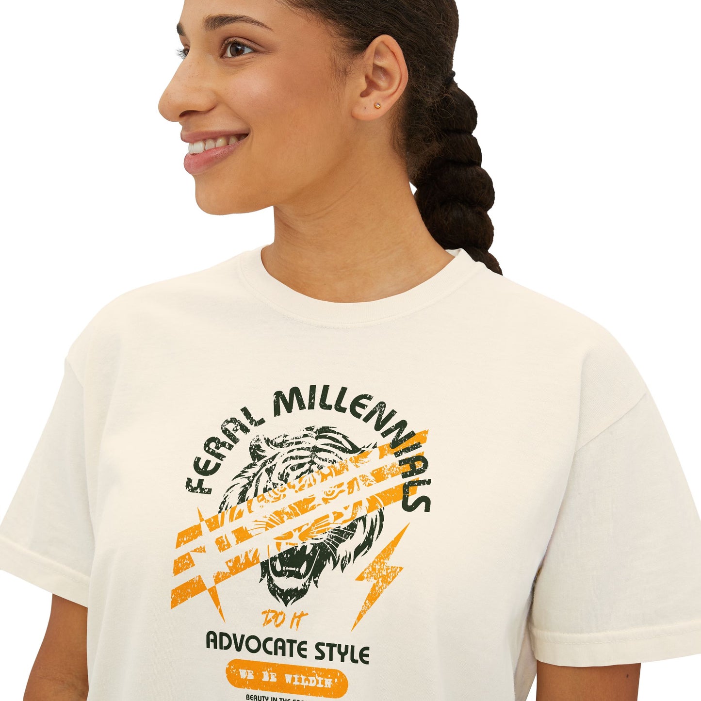Feral Millennials Do It Advocate Style (We Be Wildin') - Women's Boxy Tee