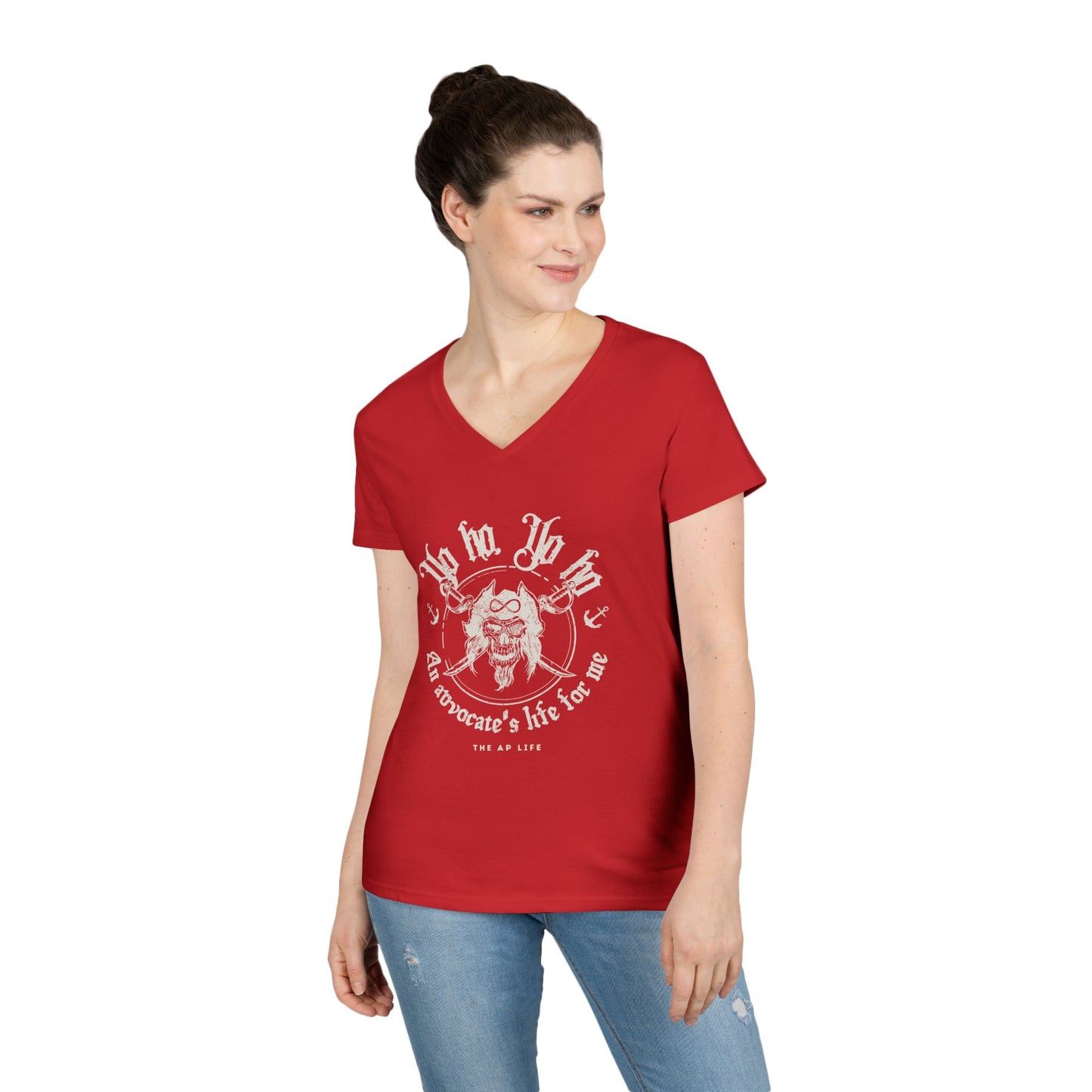An Advocate's Life for Me - Pirates - Women's V-Neck T-Shirt