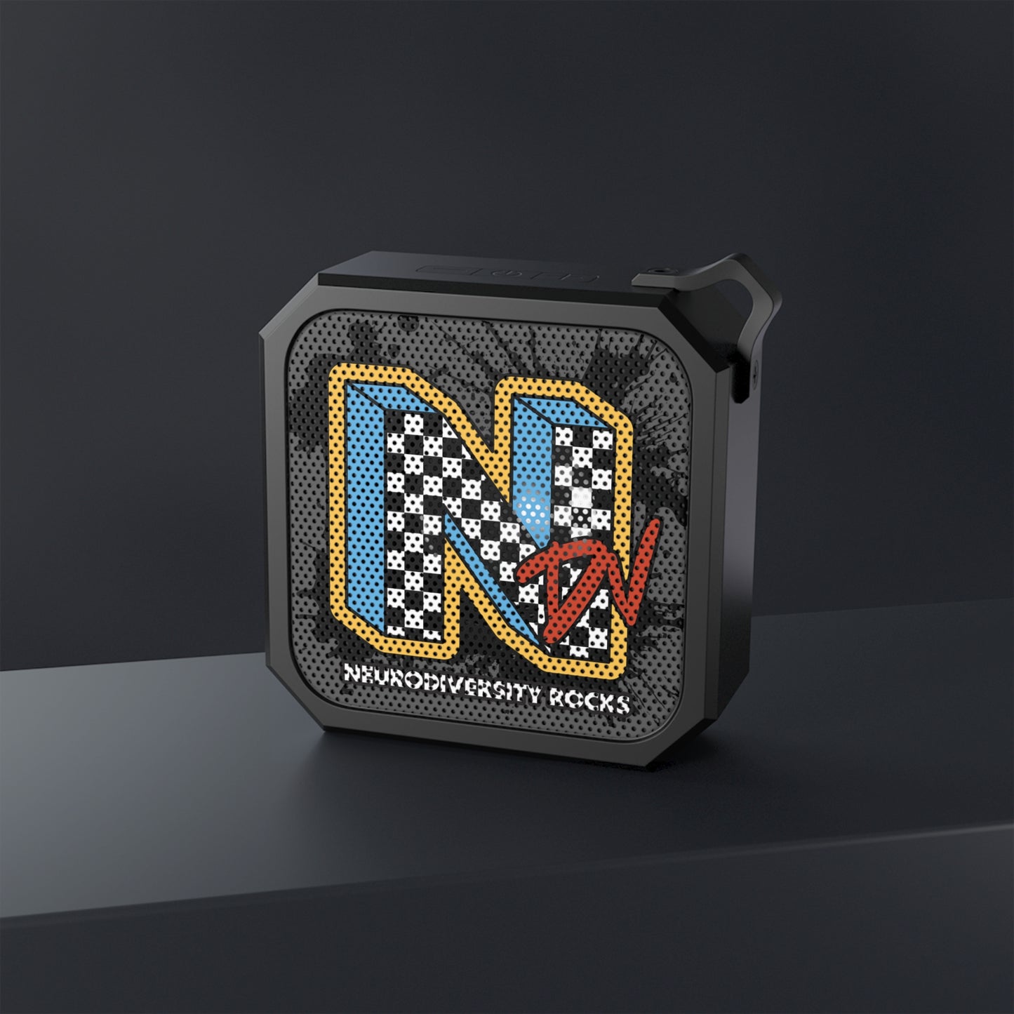 NDV Neurodiversity Rocks 3" x 3" Bluetooth Speaker