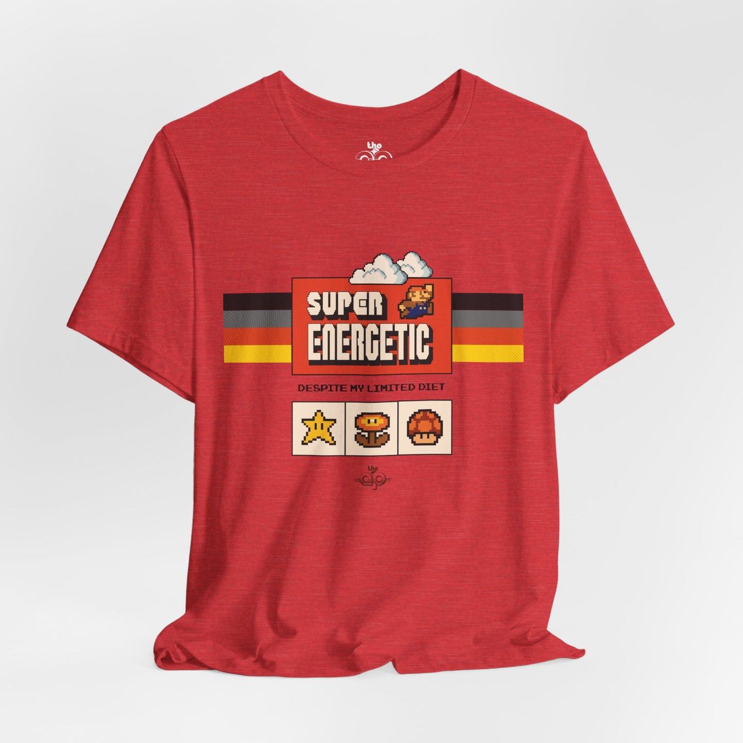 Super Energetic, Despite My Limited Diet - Adult Unisex Jersey Short Sleeve Tee