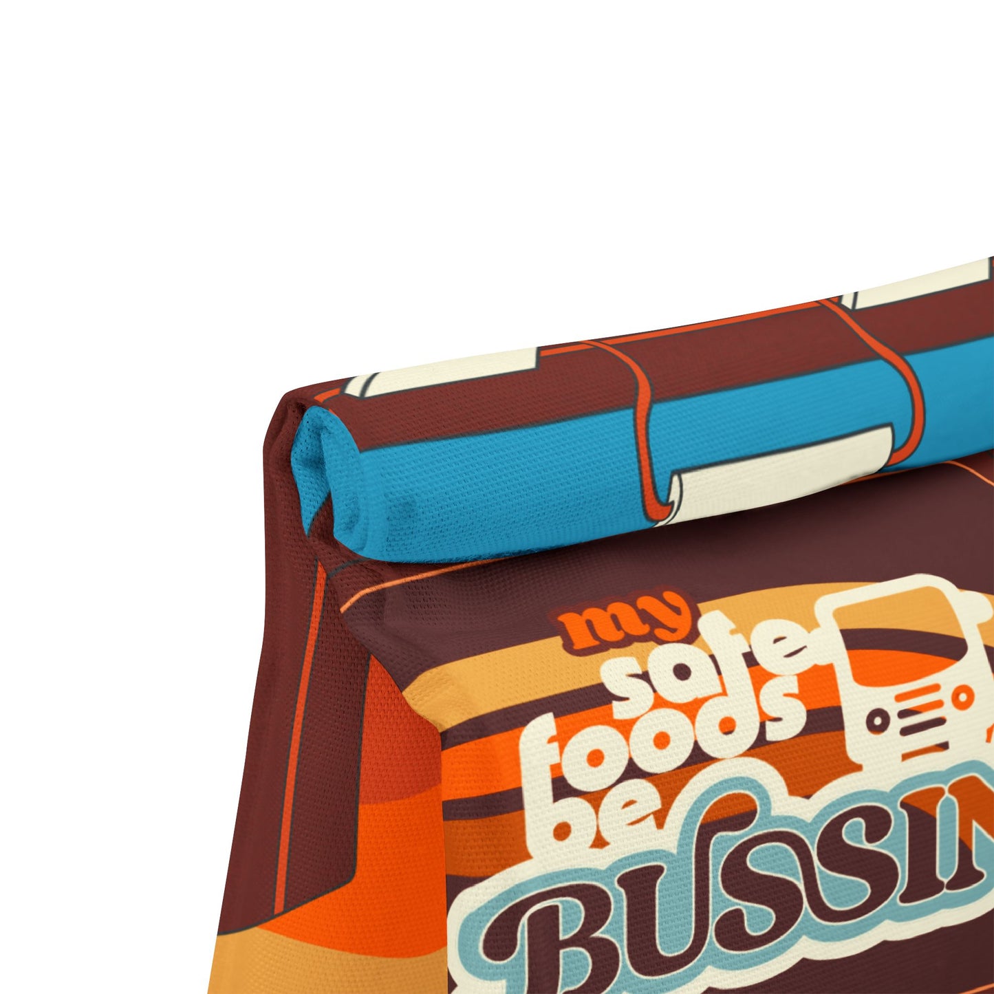 My Safe Foods Be Bussin' - Retro Polyester Lunch Bag
