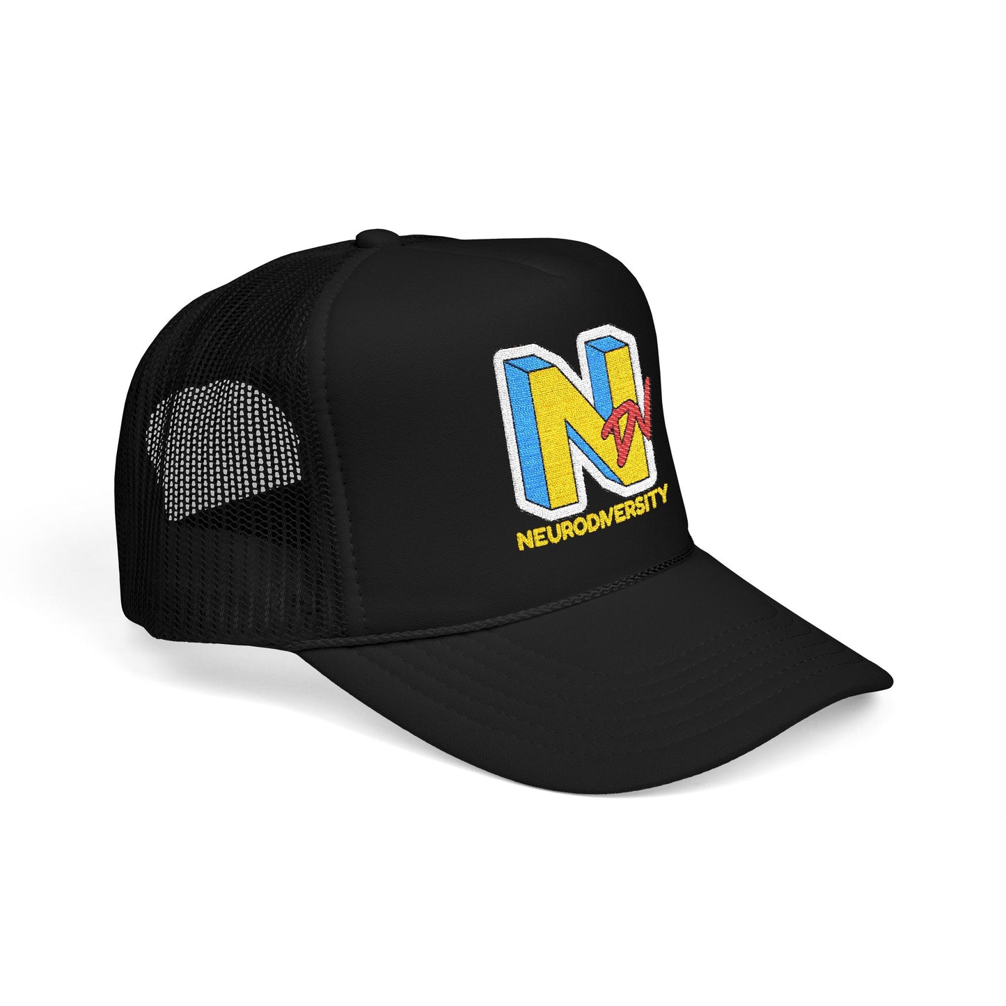 NDV Neurodiversity Rocks Embroidered Adult Unisex Trucker Hat