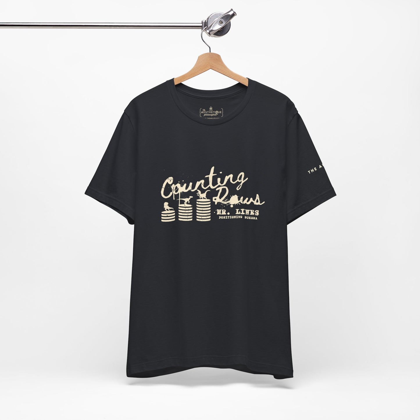 Counting Rows (Mr. Lines & Positioning Schema) - Adult Unisex Jersey Tee