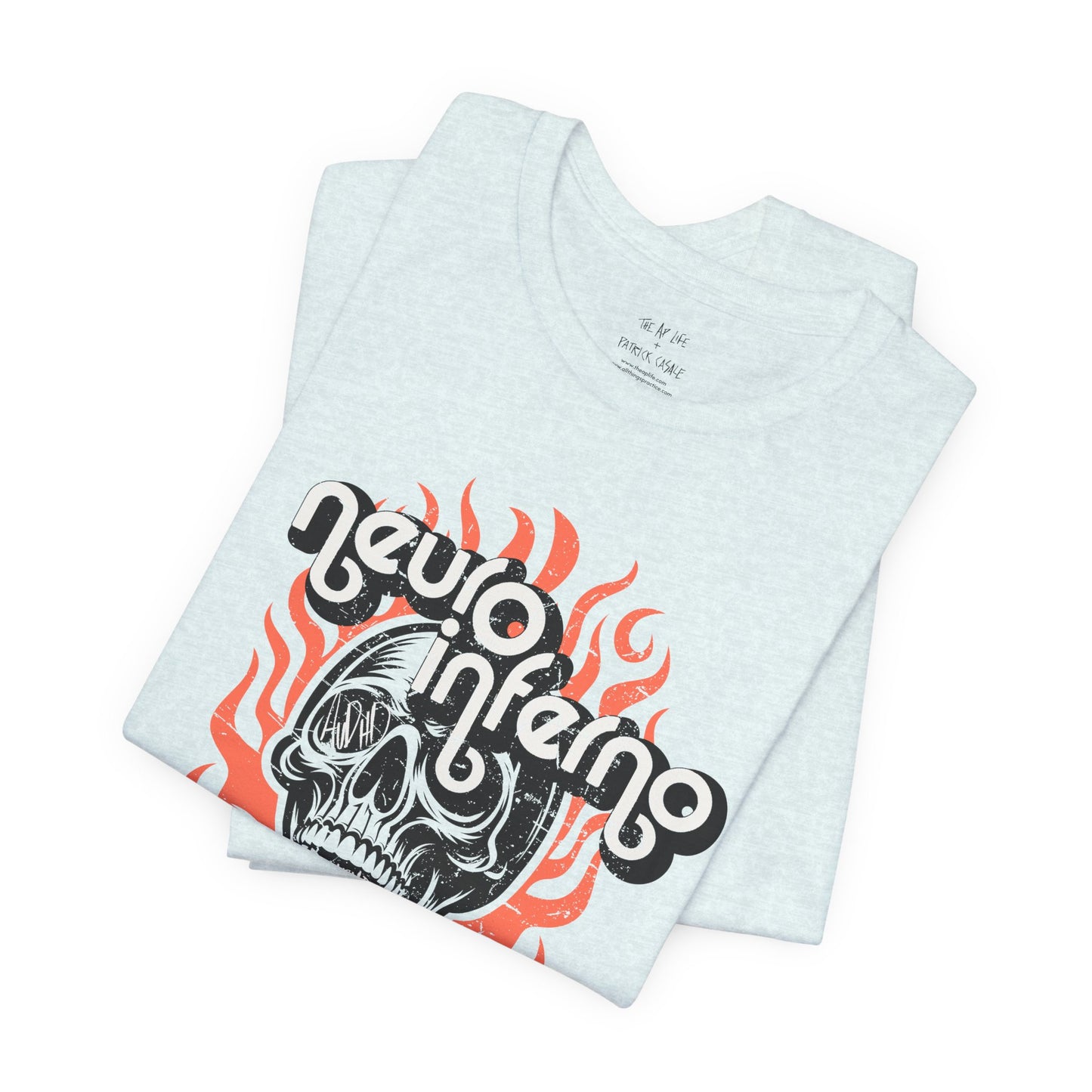Neuro Inferno - AuDHD Burnout - Patrick Casale - Adult Unisex Jersey Tee (Ships Internationally)