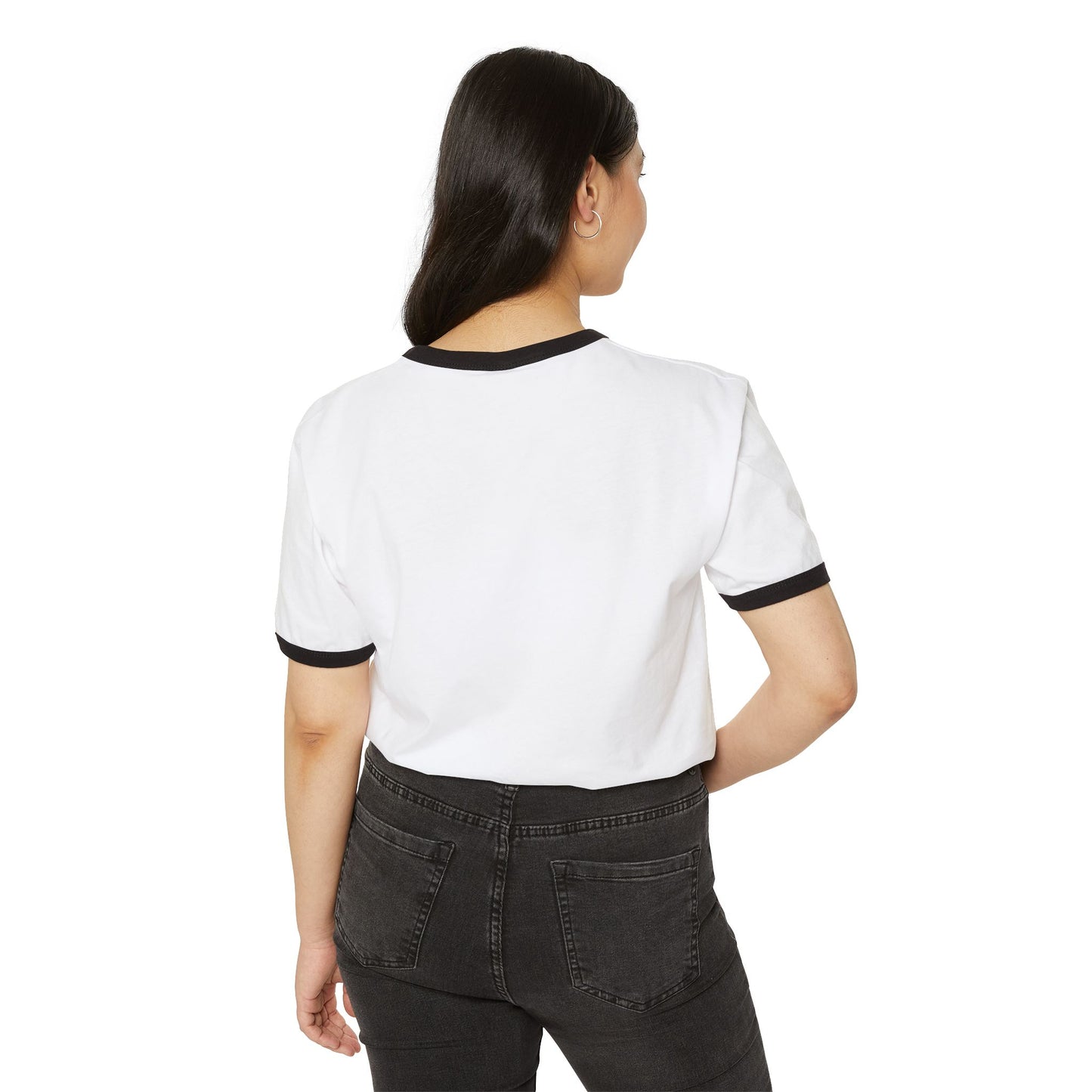 Not A Hugger - Adult Unisex Ringer Tee - Tuned Out Supply + The AP Life Collab