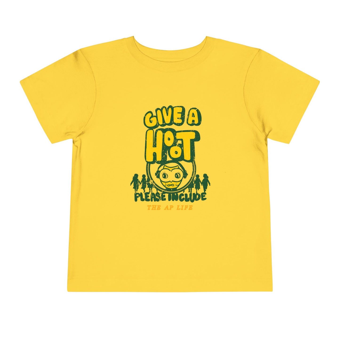 Give A Hoot - Just Include - Retro PSA Style - Toddler Unisex Tee