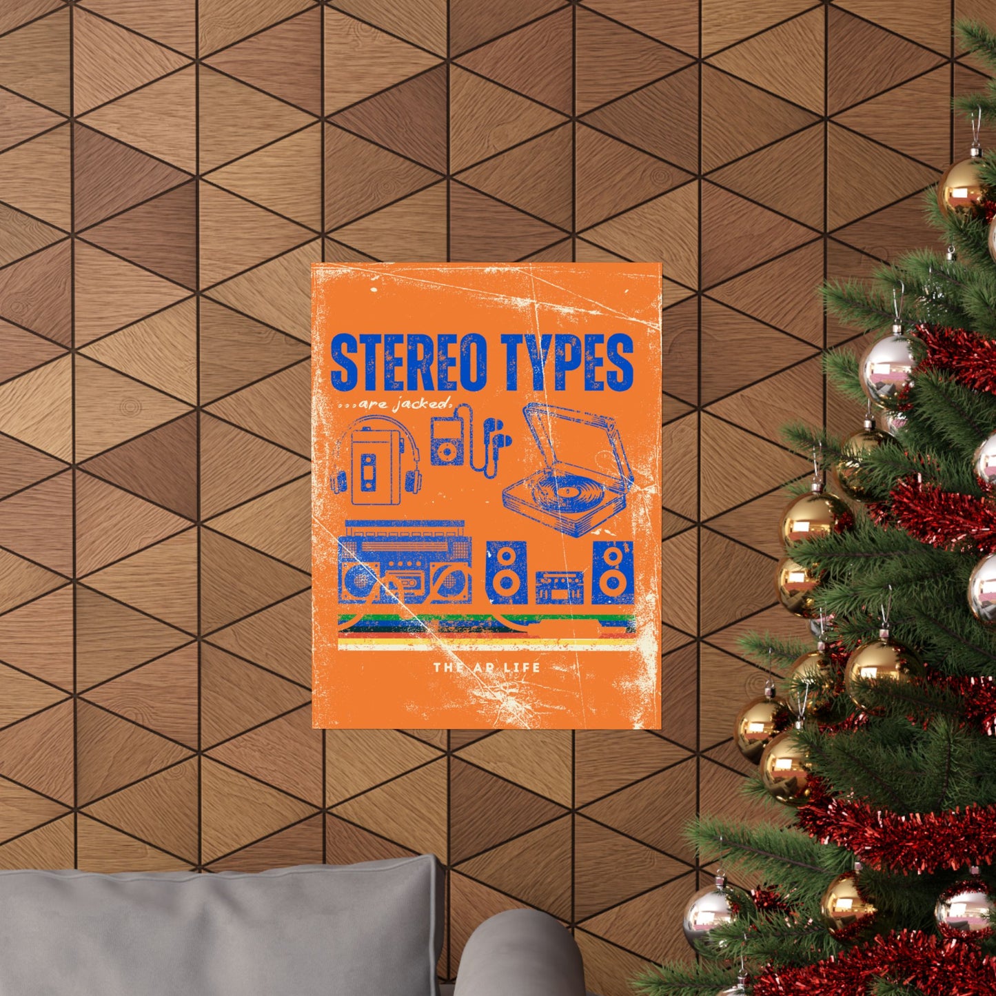 Stereo Types Are Jacked - Vintage Style Matte Poster