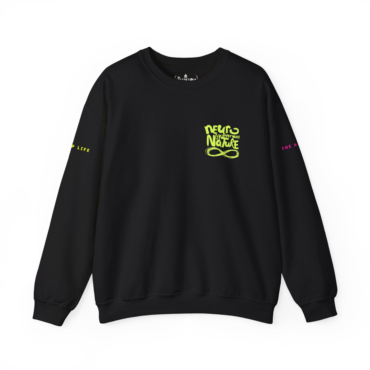 Neurodivergent By Nature (Neurotypical Advisory) - Adult Unisex Crewneck Sweatshirt