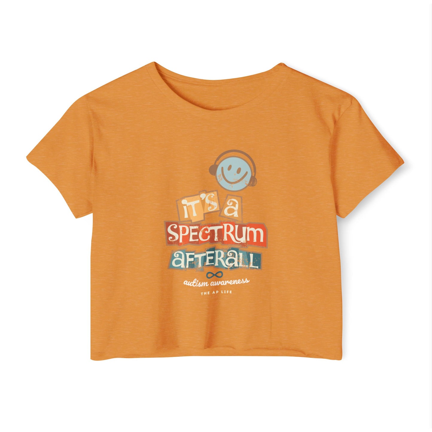 Spectrum After All Festival Crop Top, Summer Wardrobe, Music Concerts, Beach Days, Gift for Her, Casual Style