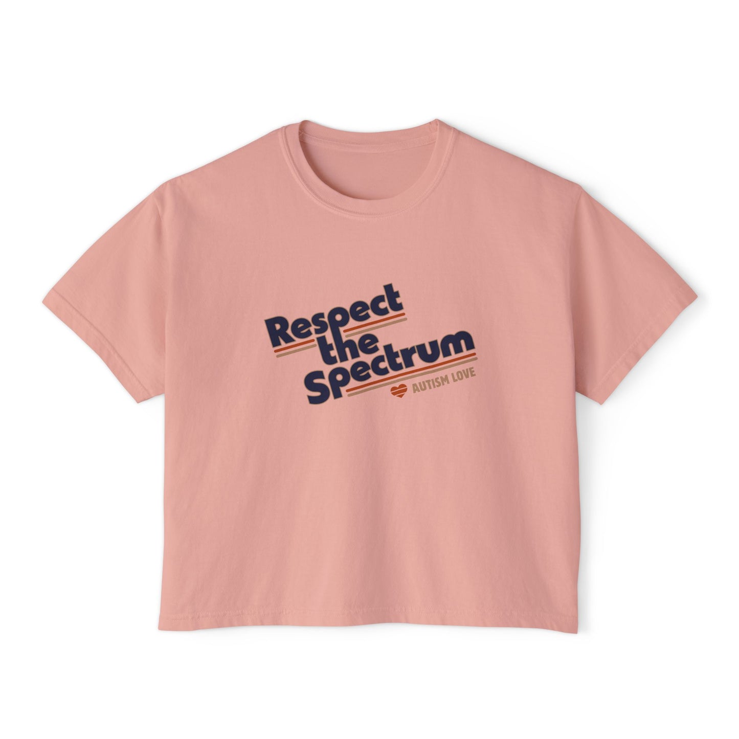 Respect The Spectrum Autism Love - Women's Boxy Tee