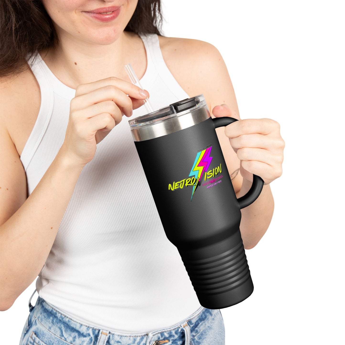 Neurovana - New Wave Same Philosophie - Epilepsy Awareness 40oz Insulated Tumbler