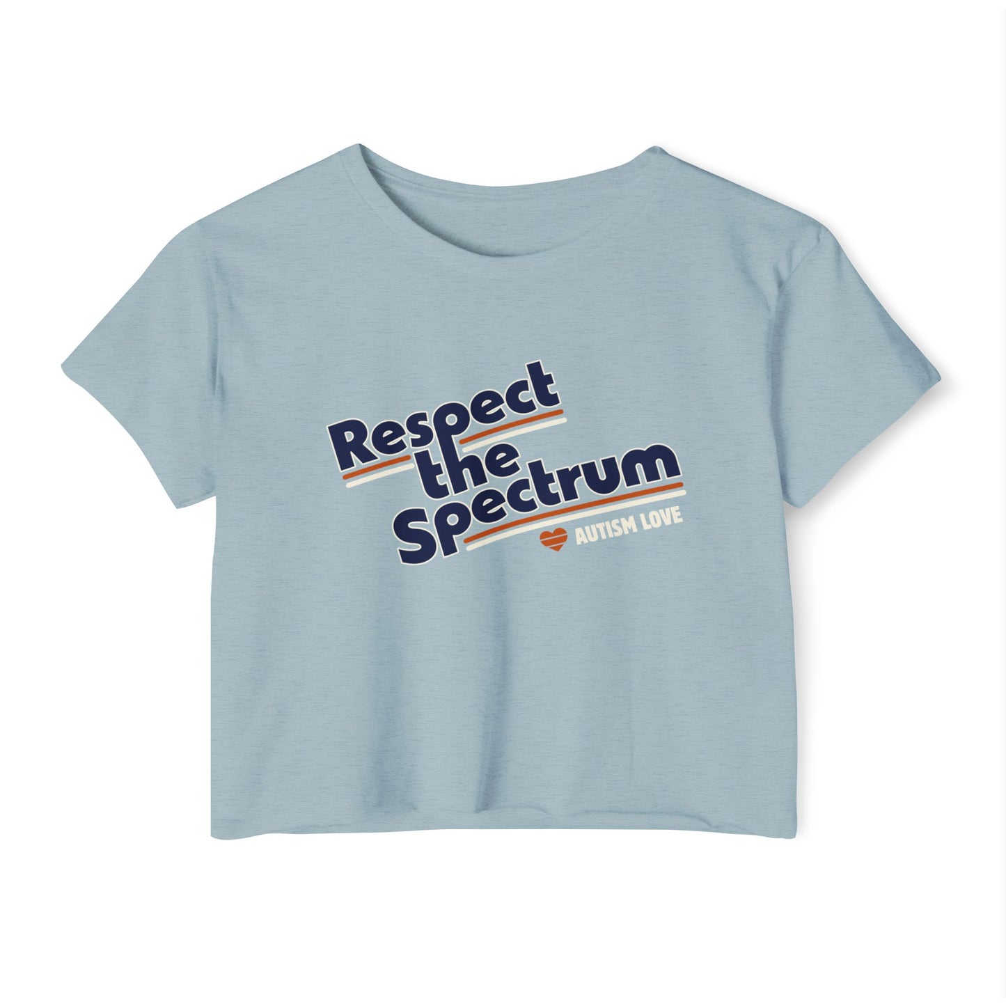 Respect The Spectrum Autism Love - Women's Crop Top