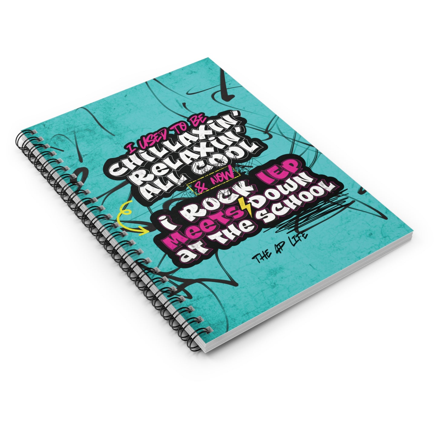 IEP Meets Fresh Prince Style - 8"x6" Lined Spiral Notebook