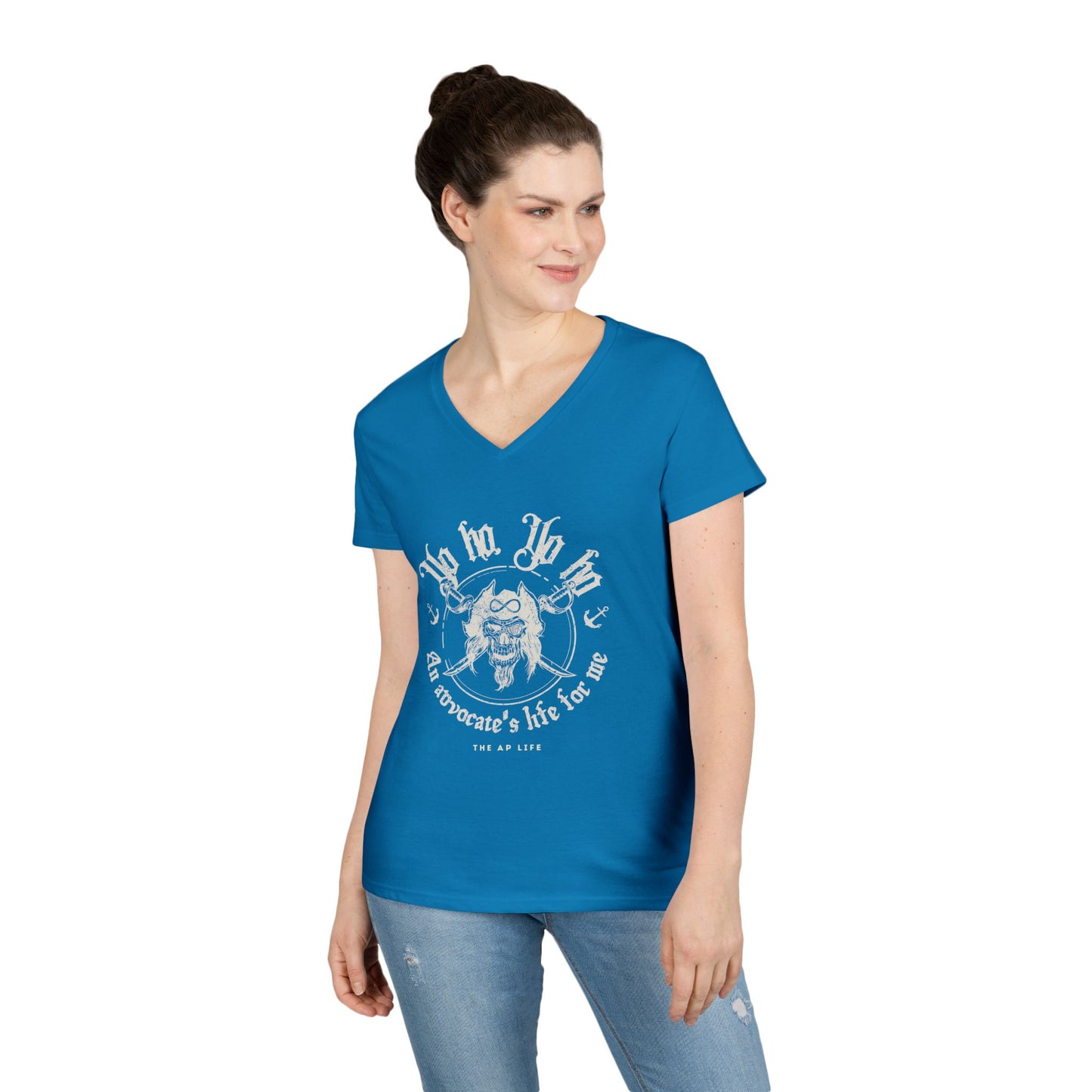 An Advocate's Life for Me - Pirates - Women's V-Neck T-Shirt