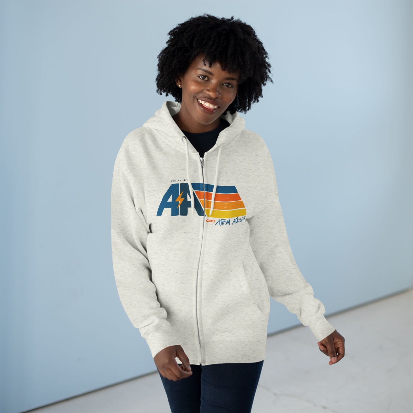 Autism Advocate - Adult Unisex Zip-Up Hoodie