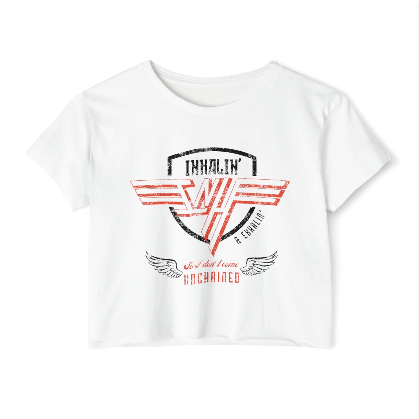 Inhalin' & Exhalin' So I Don't Come Unchained Regulation Women's Crop Top