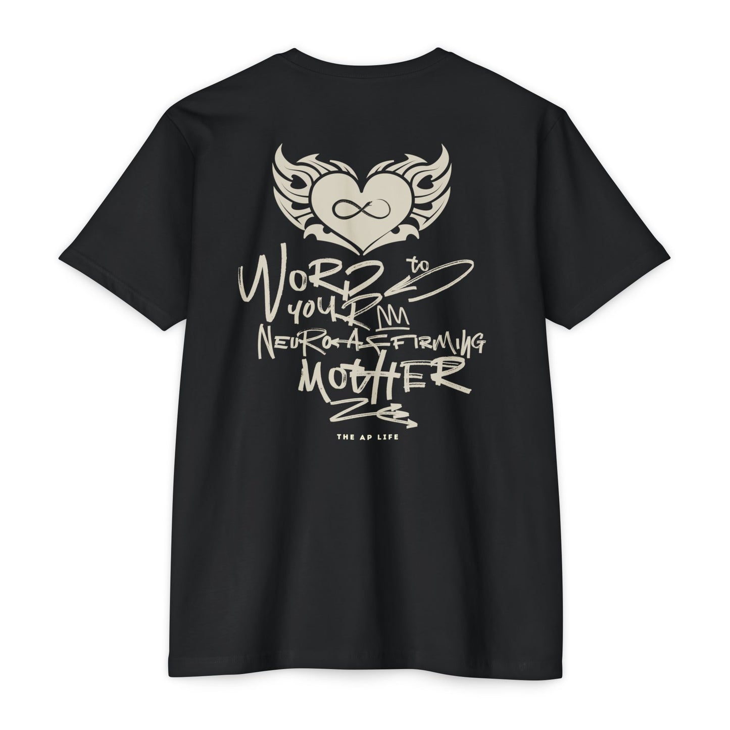 Word to your Neuro-Affirming Mother (front + back) - 90s Throwback - Adult Unisex Jersey Tee