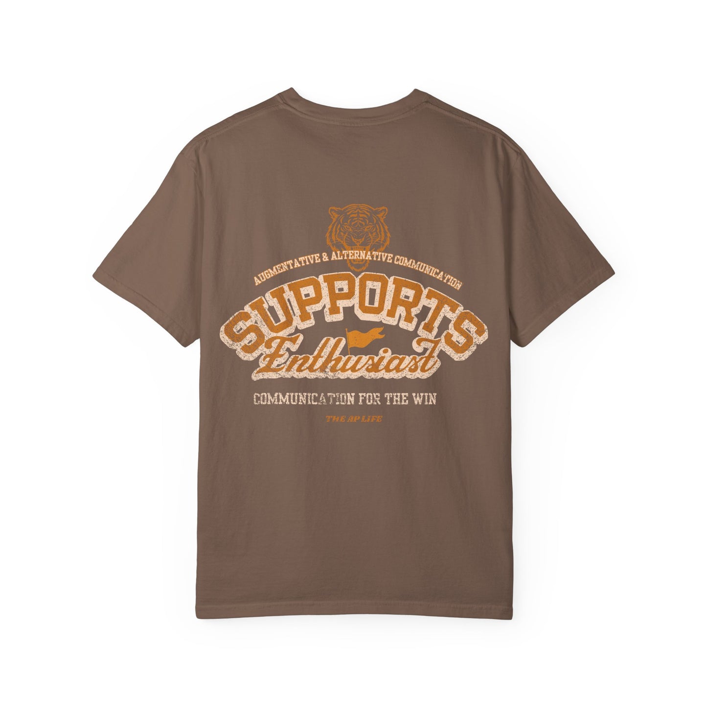 AAC Supports Team Enthusiast - Communication for the Win - Adult Unisex Tee