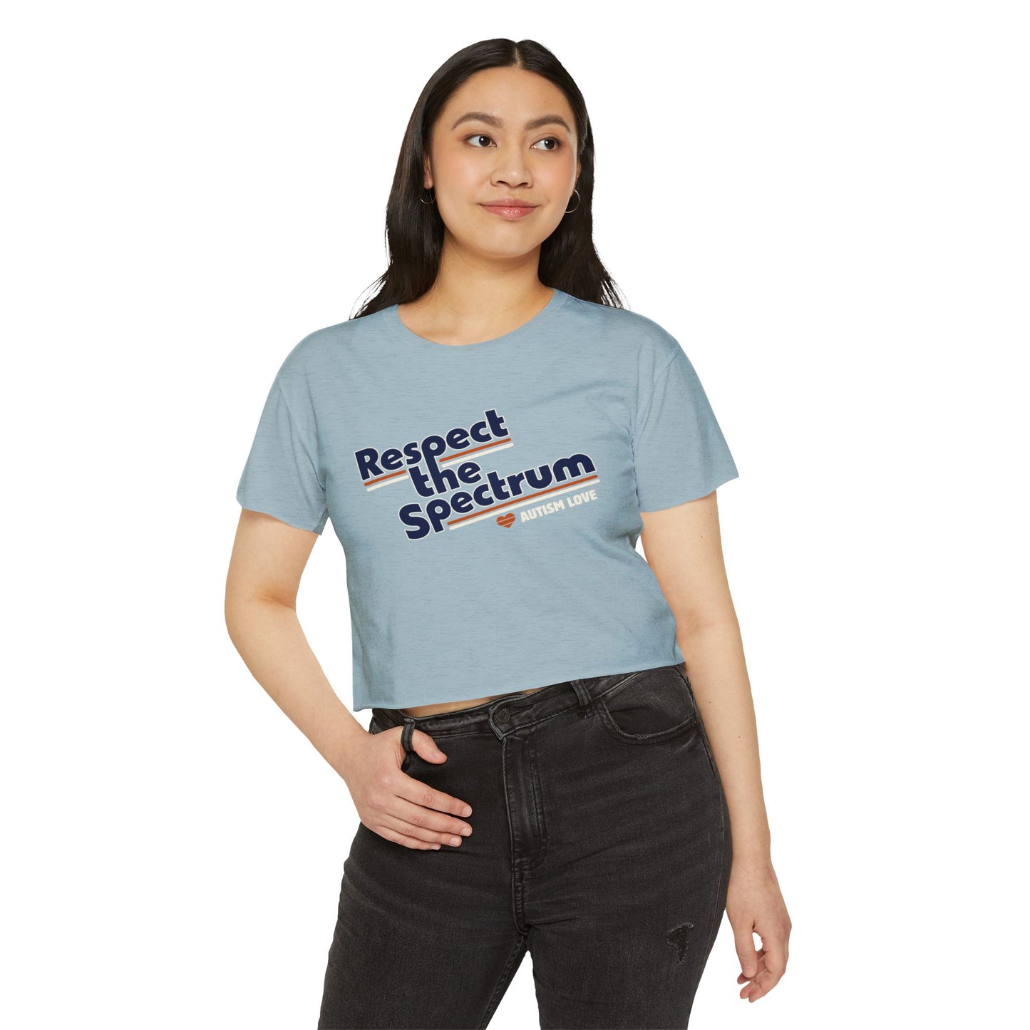 Respect The Spectrum Autism Love - Women's Crop Top