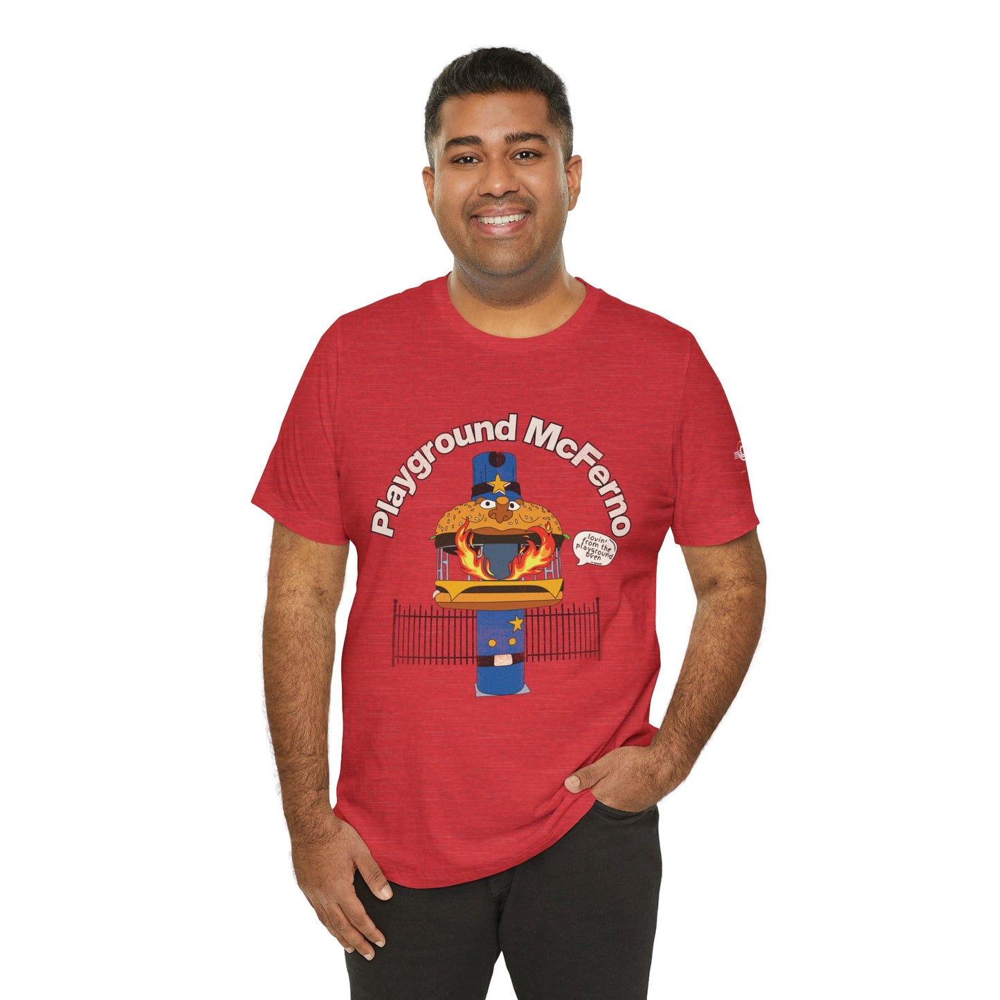 Playground McFerno - Lovin' From the Playground Oven - Adult Unisex Jersey Short Sleeve Tee