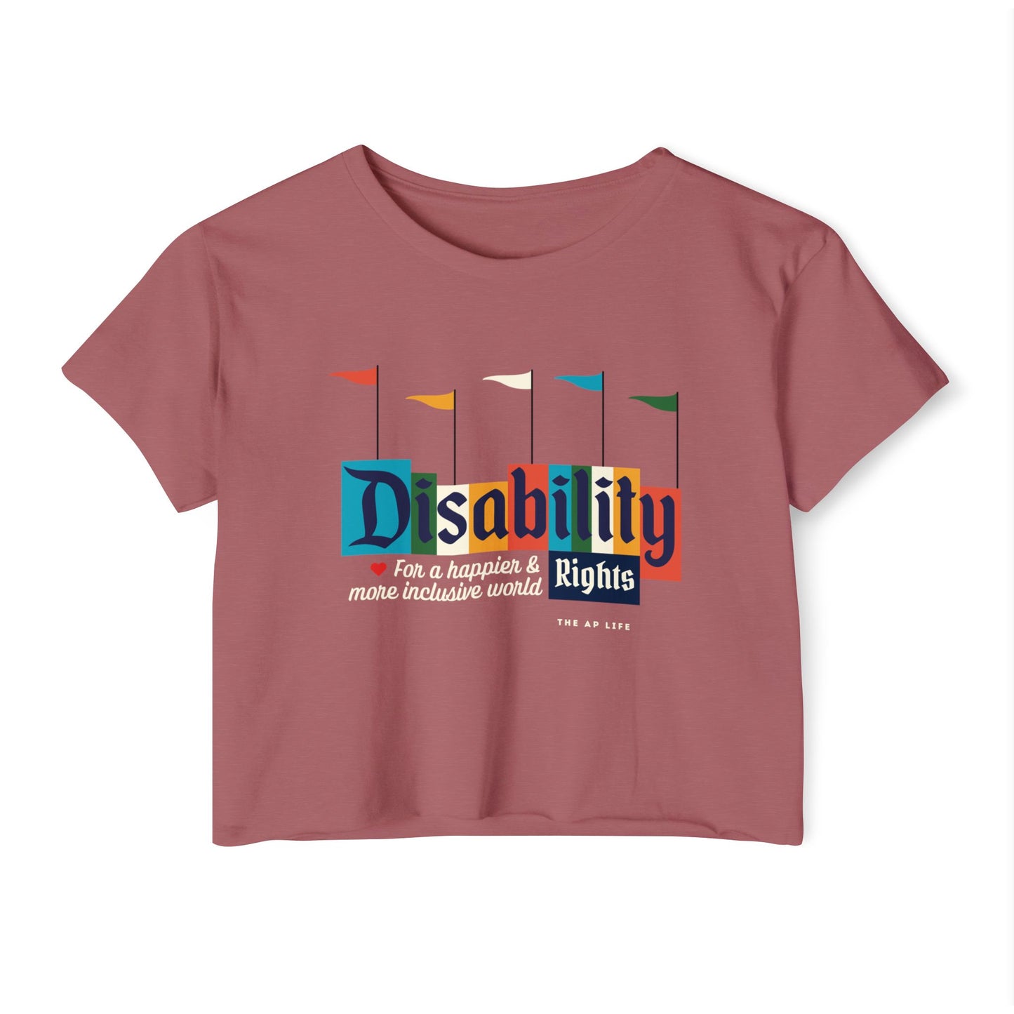 Disability Rights for a Happier & More Inclusive World - Women's Crop Top