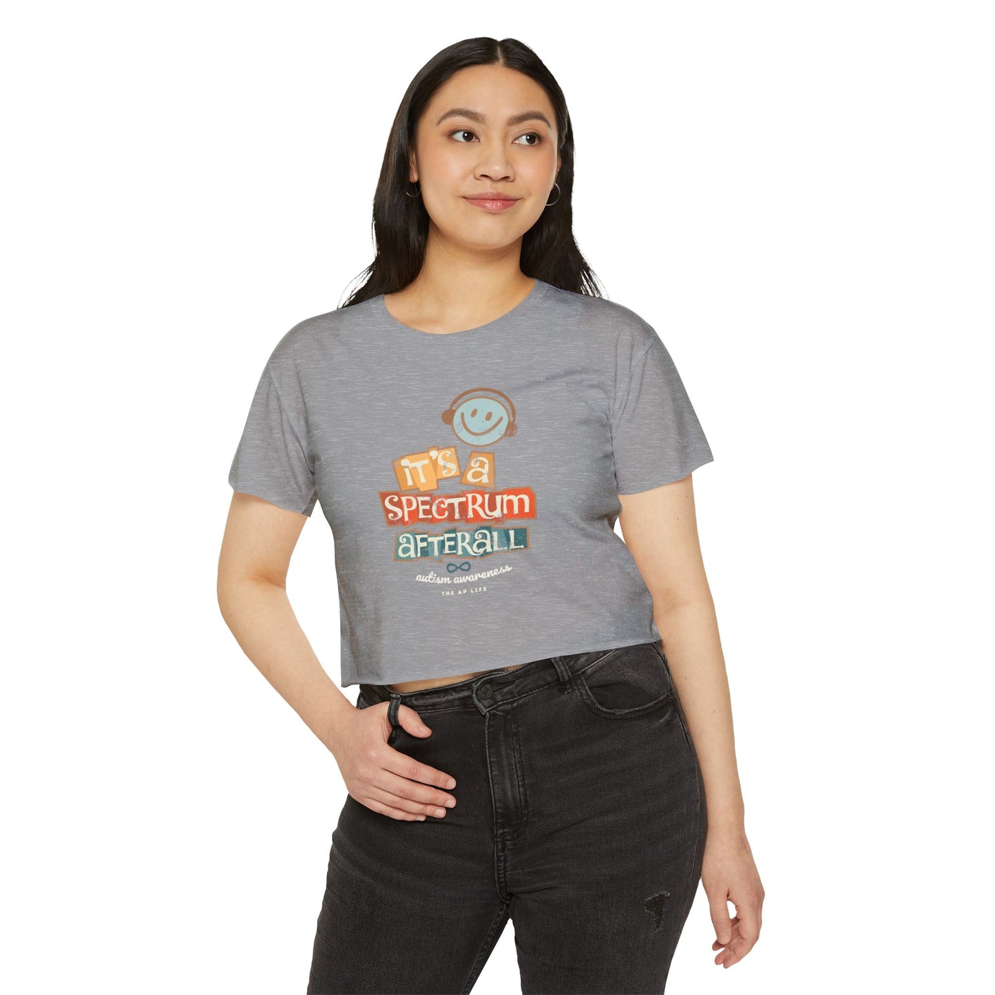 Spectrum After All Festival Crop Top, Summer Wardrobe, Music Concerts, Beach Days, Gift for Her, Casual Style