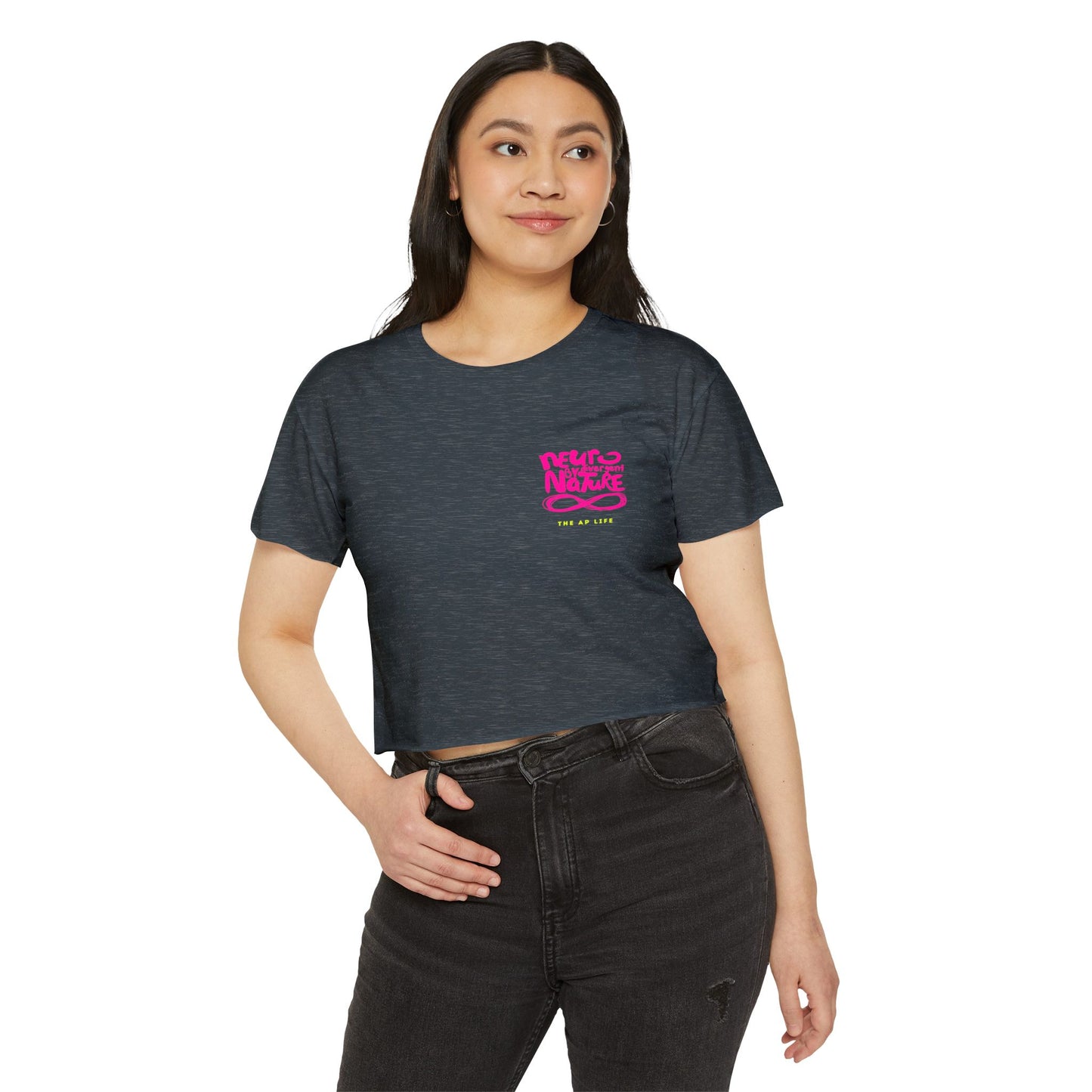 Neurodivergent by Nature (Neurotypical Advisory) - Women's Cropped Tee