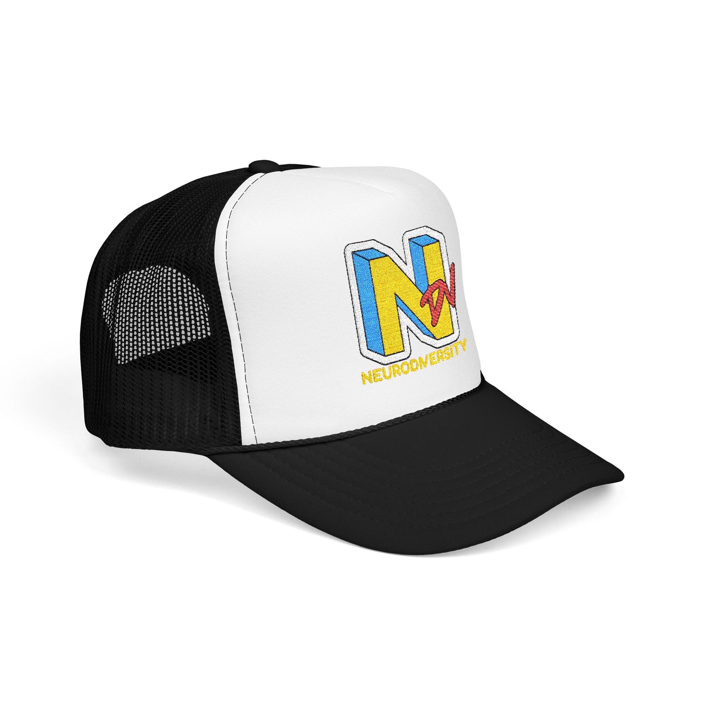 NDV Neurodiversity Rocks Embroidered Adult Unisex Trucker Hat