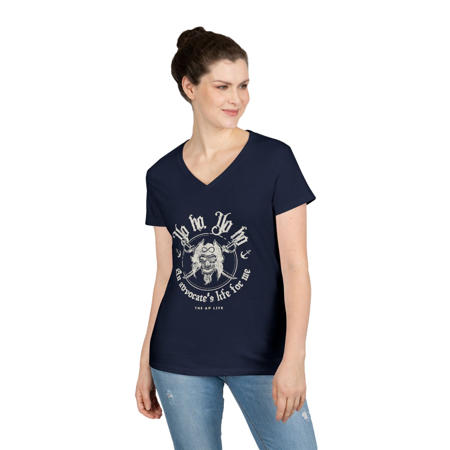 An Advocate's Life for Me - Pirates - Women's V-Neck T-Shirt