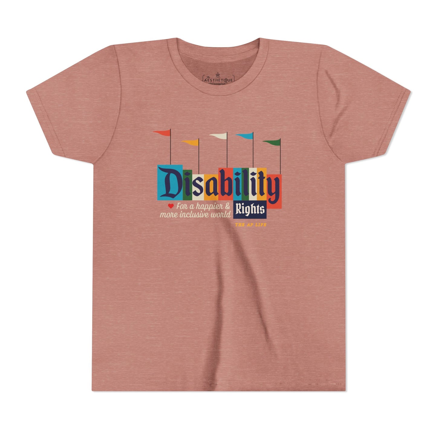 Disability Rights For A Happier & More Inclusive World - Youth Unisex Jersey Tee