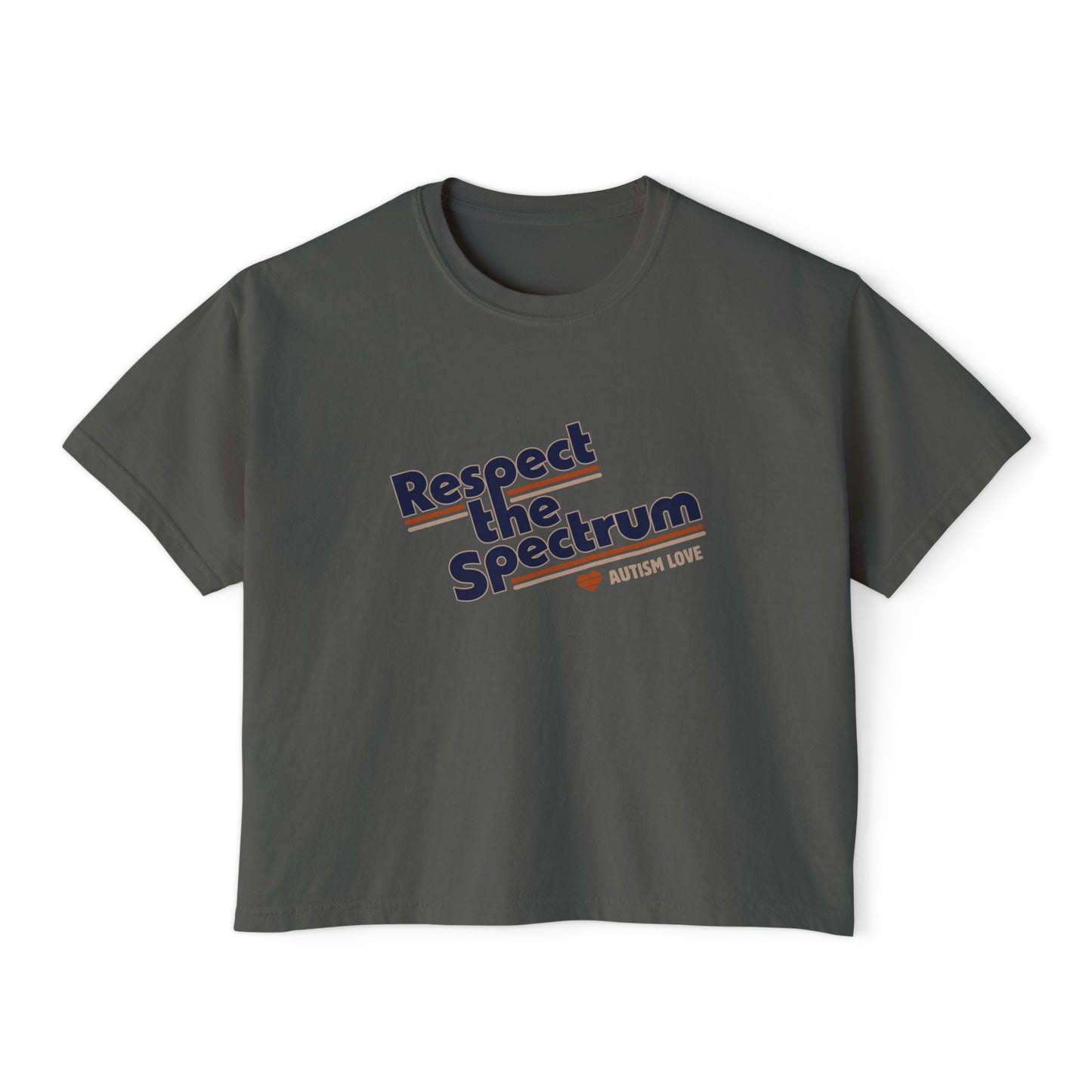 Respect The Spectrum Autism Love - Women's Boxy Tee