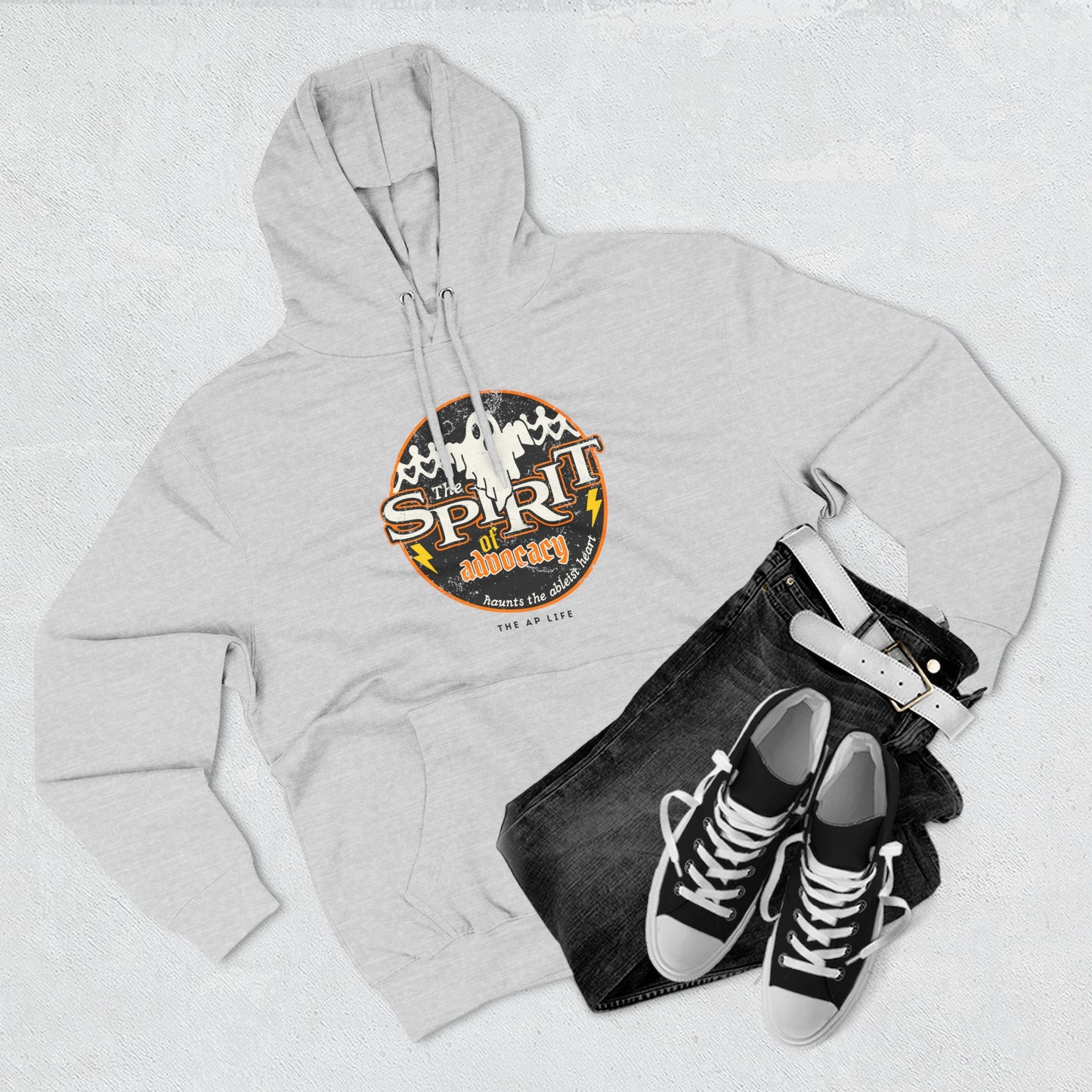 The Spirit of Advocacy (Haunts the Ablelist Heart) - Halloween - Adult Unisex Hoodie