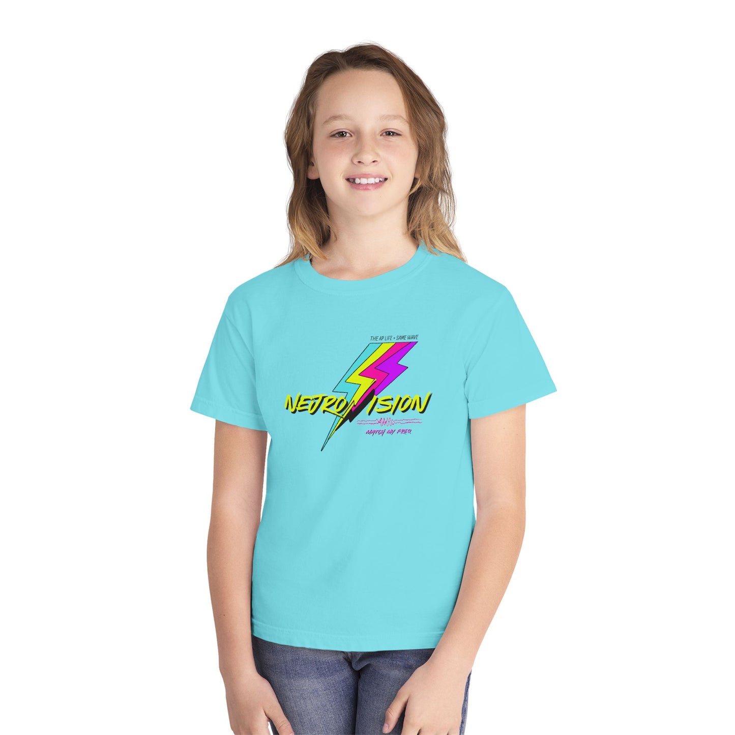 Neurovision - Match my Freq - Epilepsy Awareness - Youth Unisex Cotton Tee