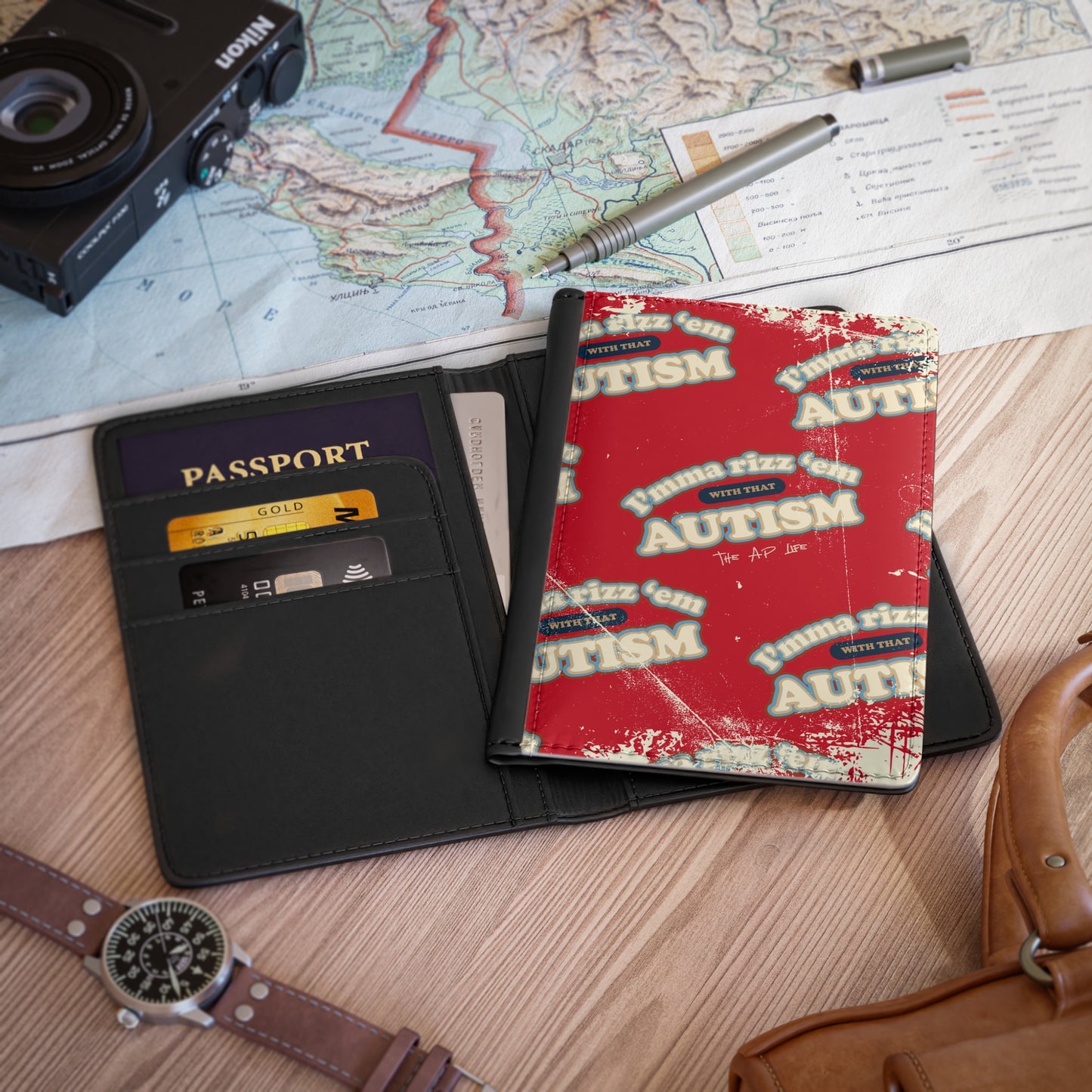 I'mma Rizz 'Em With That Autism Passport Holder