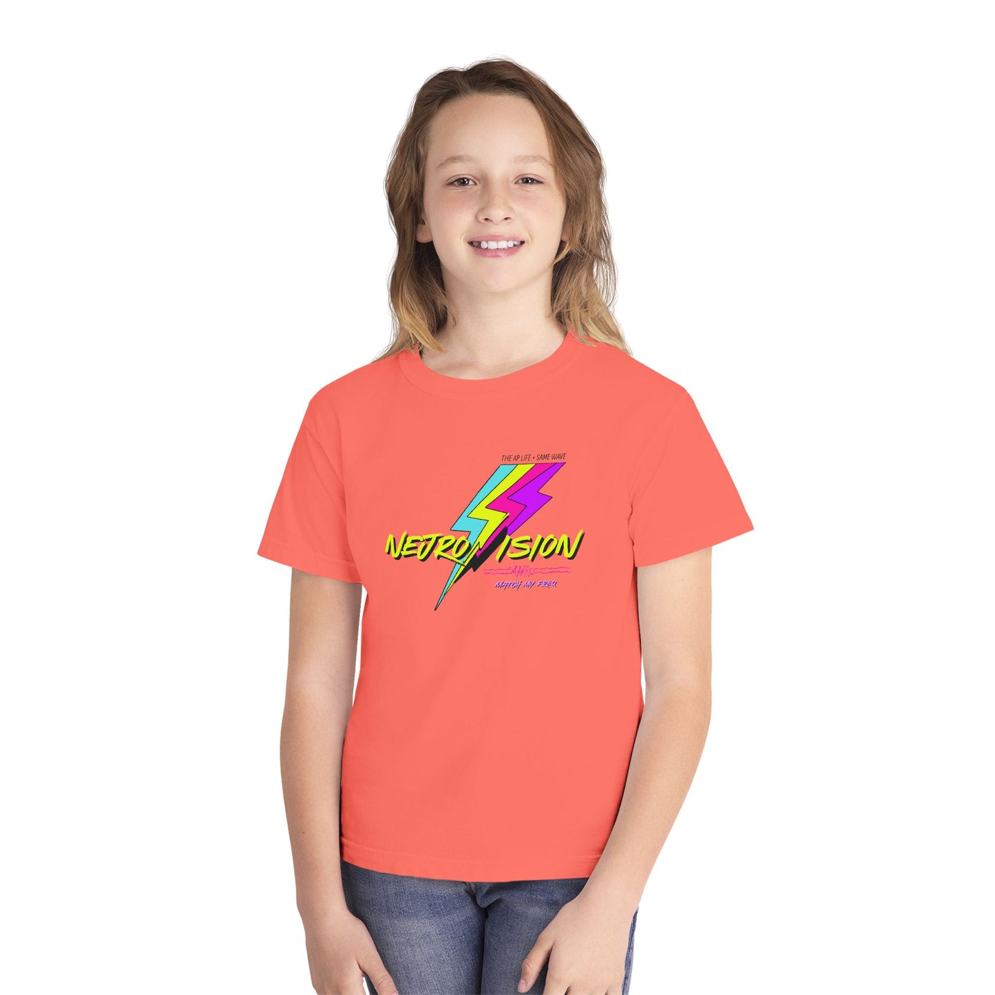 Neurovision - Match my Freq - Epilepsy Awareness - Youth Unisex Cotton Tee