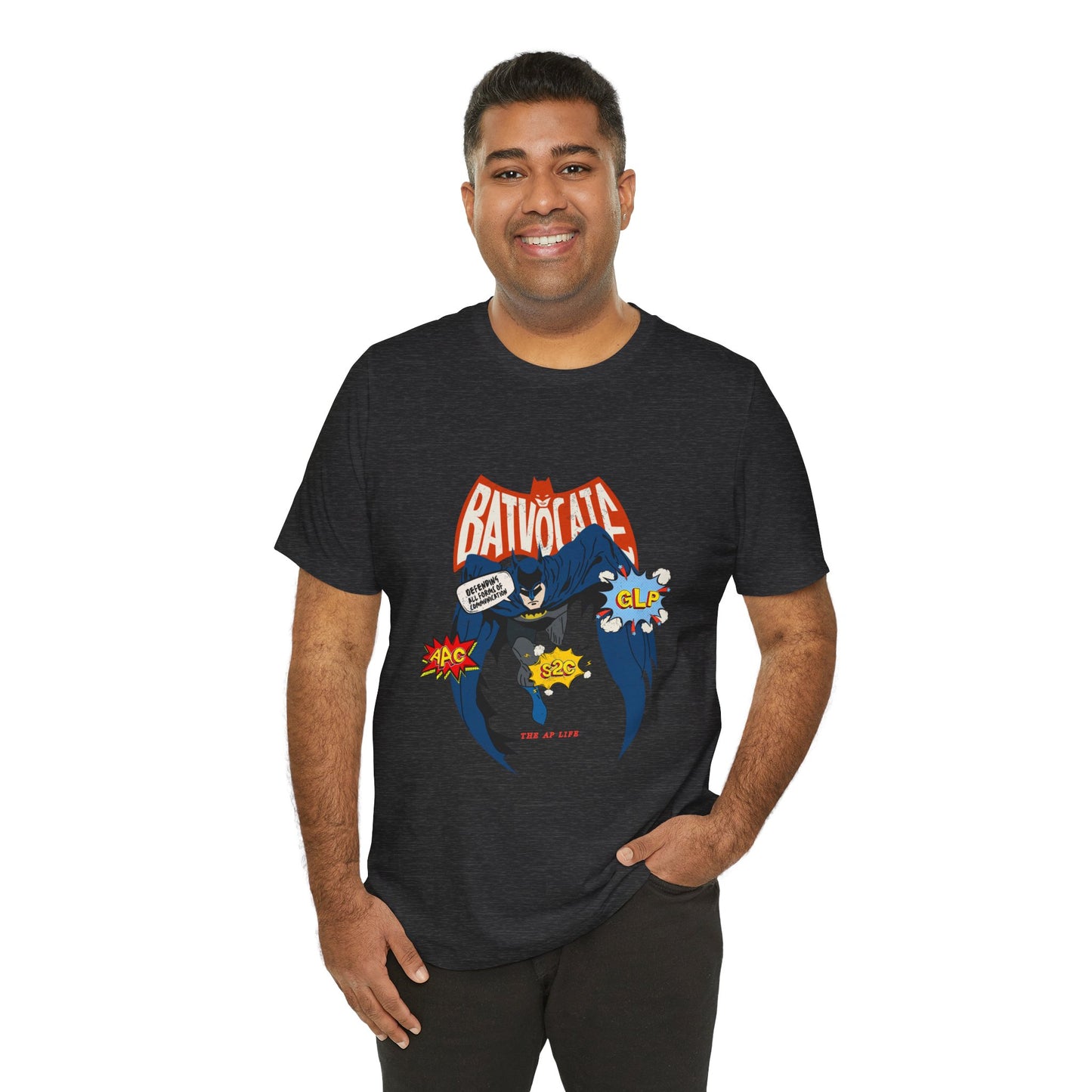 Batvocate - Defending All Forms of Communication - AAC - GLP - S2C - Adult Unisex Jersey Tee