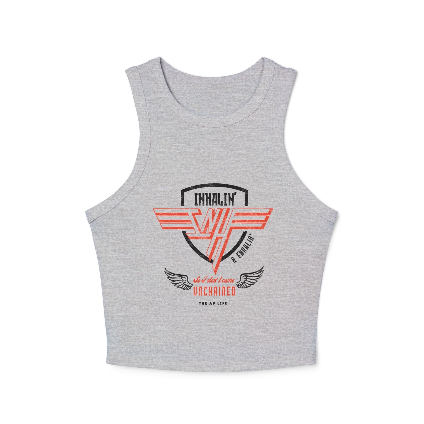 Inhalin' & Exhalin' So I Don't Come Unchained Regulation Women's Racer Tank Top