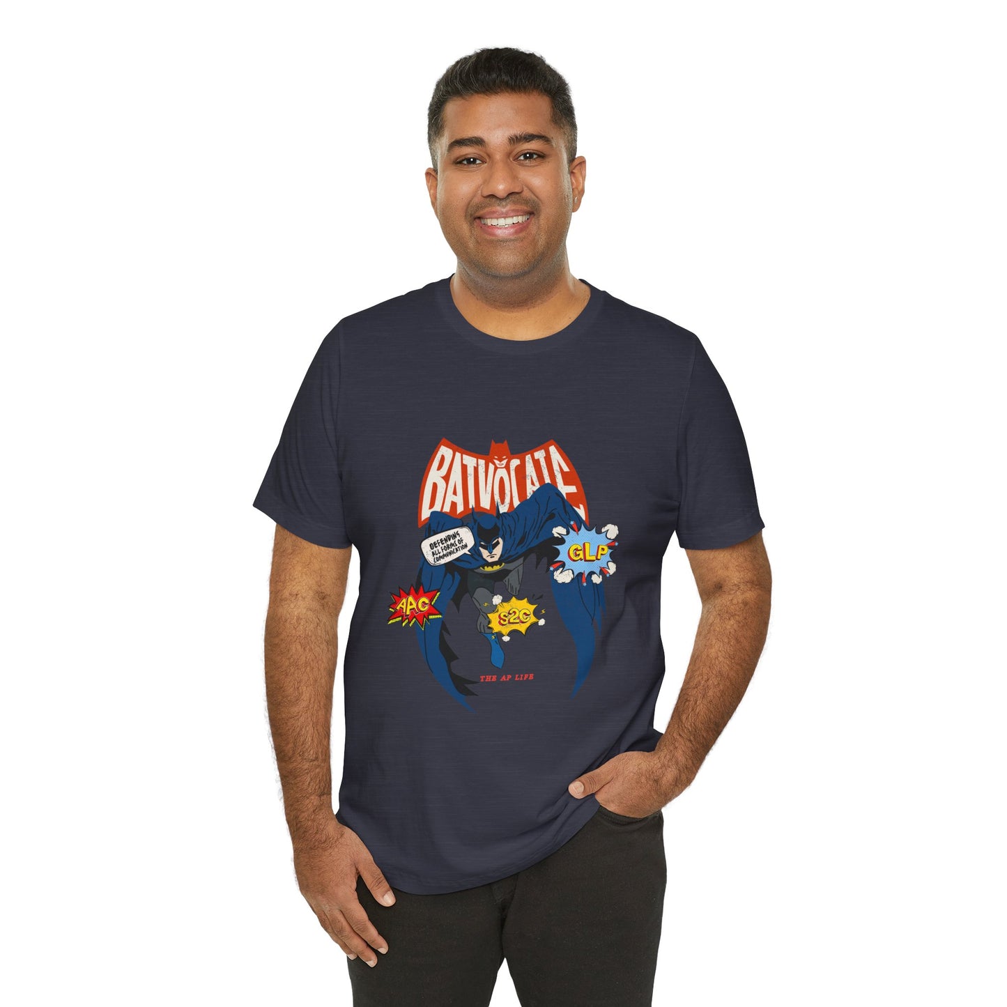 Batvocate - Defending All Forms of Communication - AAC - GLP - S2C - Adult Unisex Jersey Tee