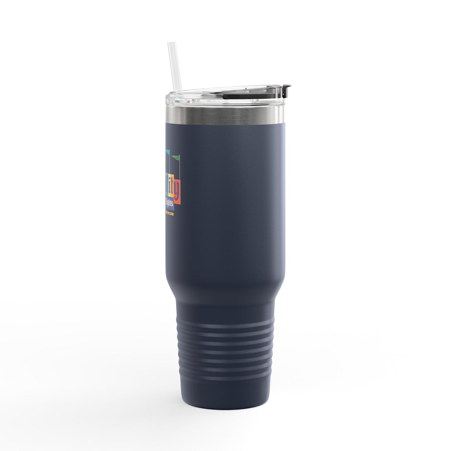 Disability Rights For A Happier & More Inclusive World - 40oz insulated tumbler