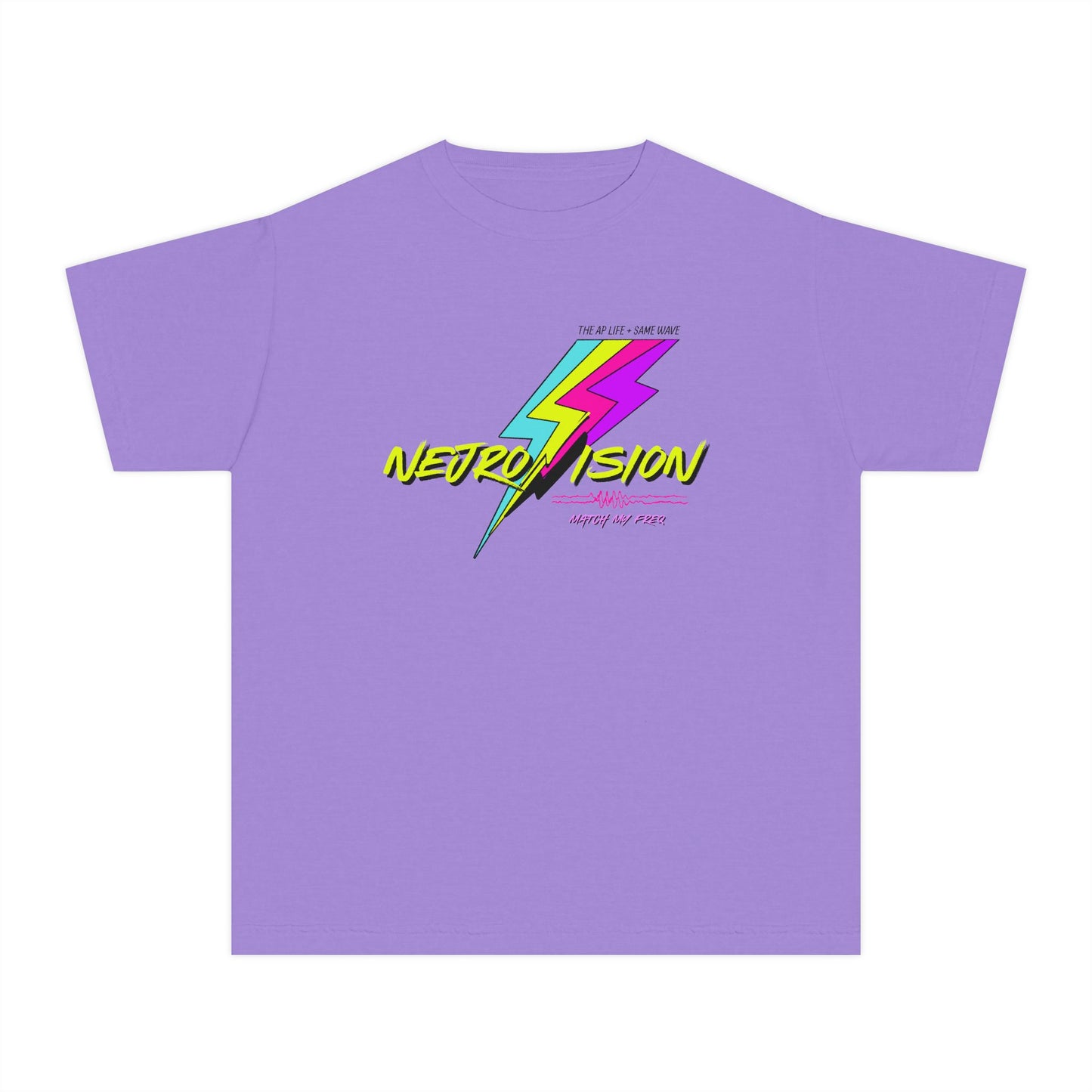 Neurovision - Match my Freq - Epilepsy Awareness - Youth Unisex Cotton Tee